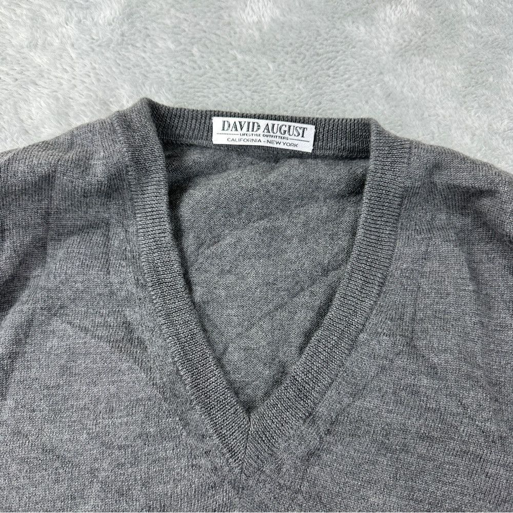 David August David August V Neck Sweater Men's Size XL Men's 100% Virgin Size US XL / EU 56 / 4 - 3 Thumbnail