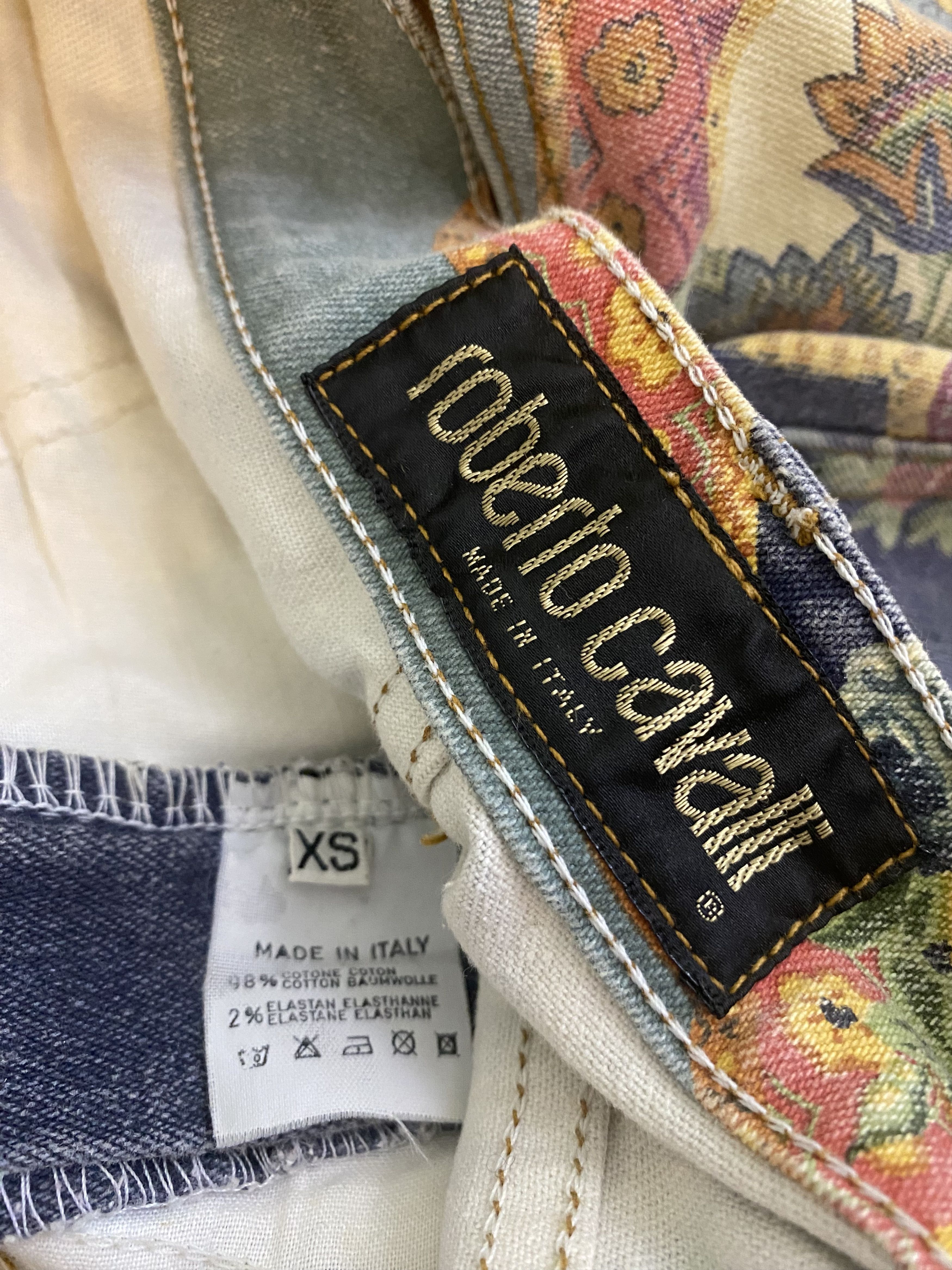 Roberto Cavalli Roberto Cavalli Floral Baroque Print Jeans Denim Small XS Size 26" / US 2 / IT 38 - 7 Thumbnail