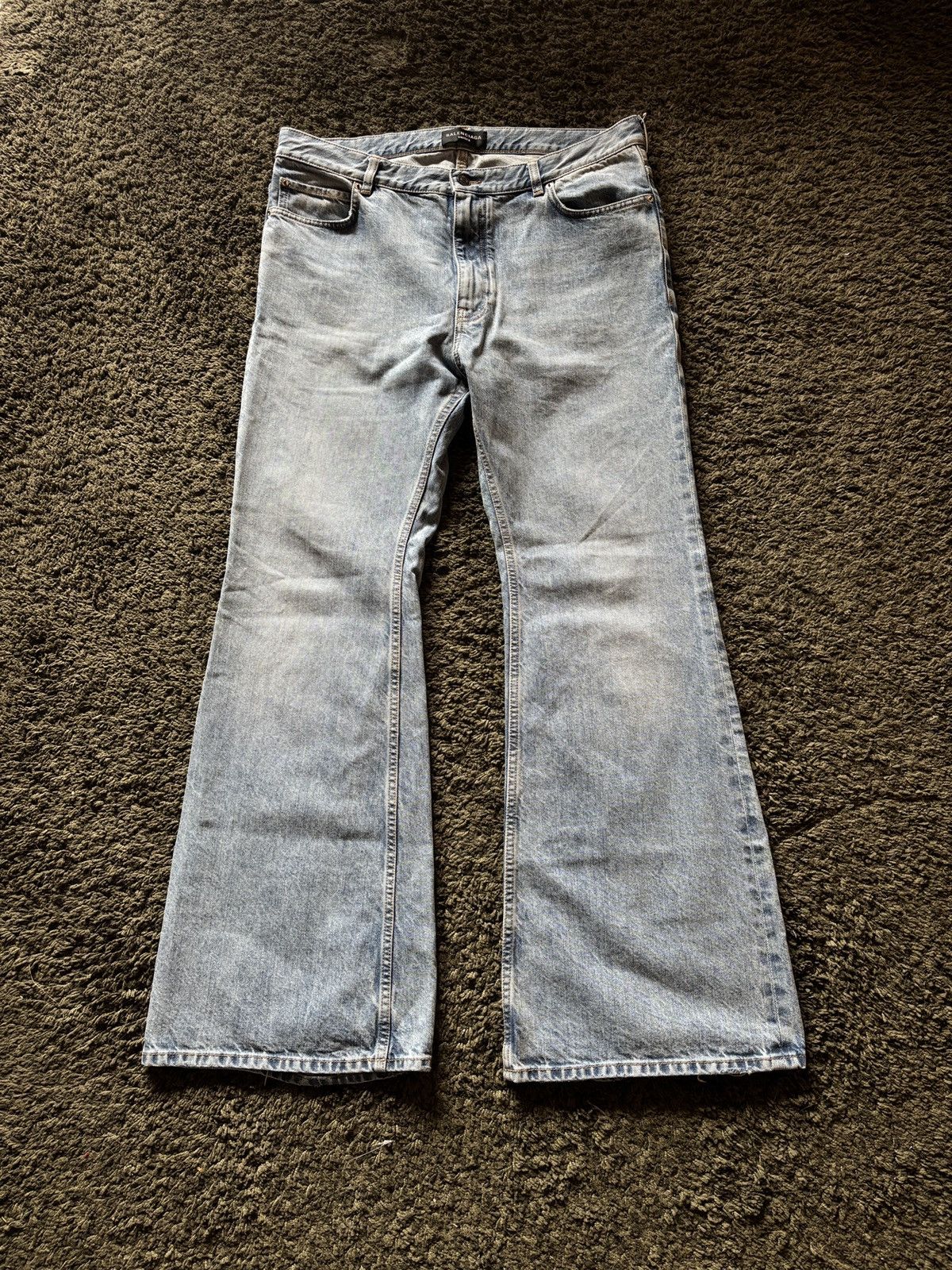 Balenciaga SS24 Balenciaga „Outback Blue” Flared Denim Jeans