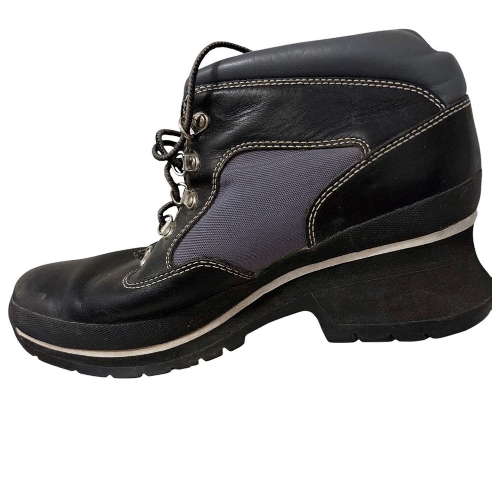 Timberland Vintage Timberland Grunge Y2K Wedge Sneaker Heels Gray Black Size US 9 / IT 39 - 1 Thumbnail