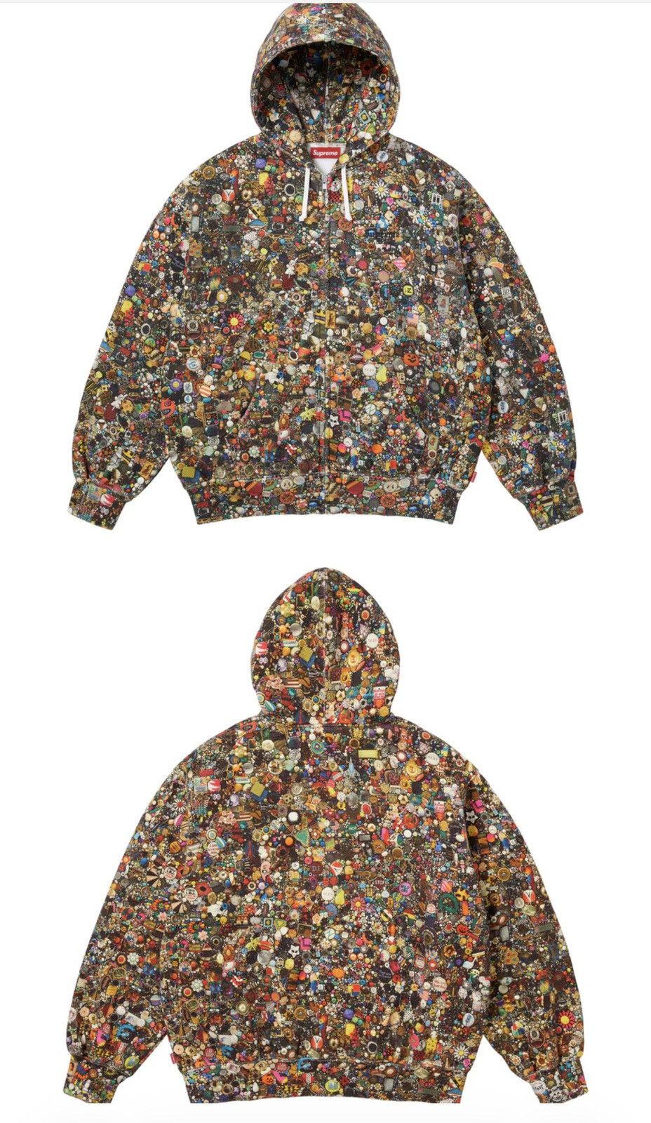 Number (N)ine × Supreme Supreme number nine zip up patchwork