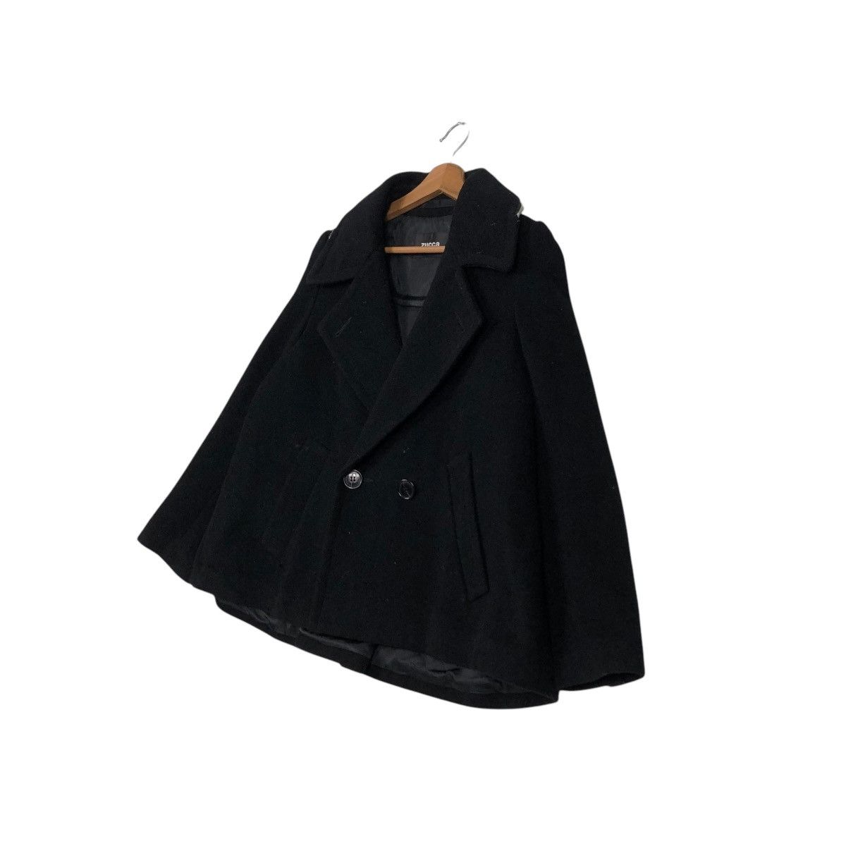 Issey Miyake 🔥RICH BLACK VINTAGE WOOL JACKET CROPPED ZUCCA JAPAN Size US S / EU 44-46 / 1 - 4 Thumbnail
