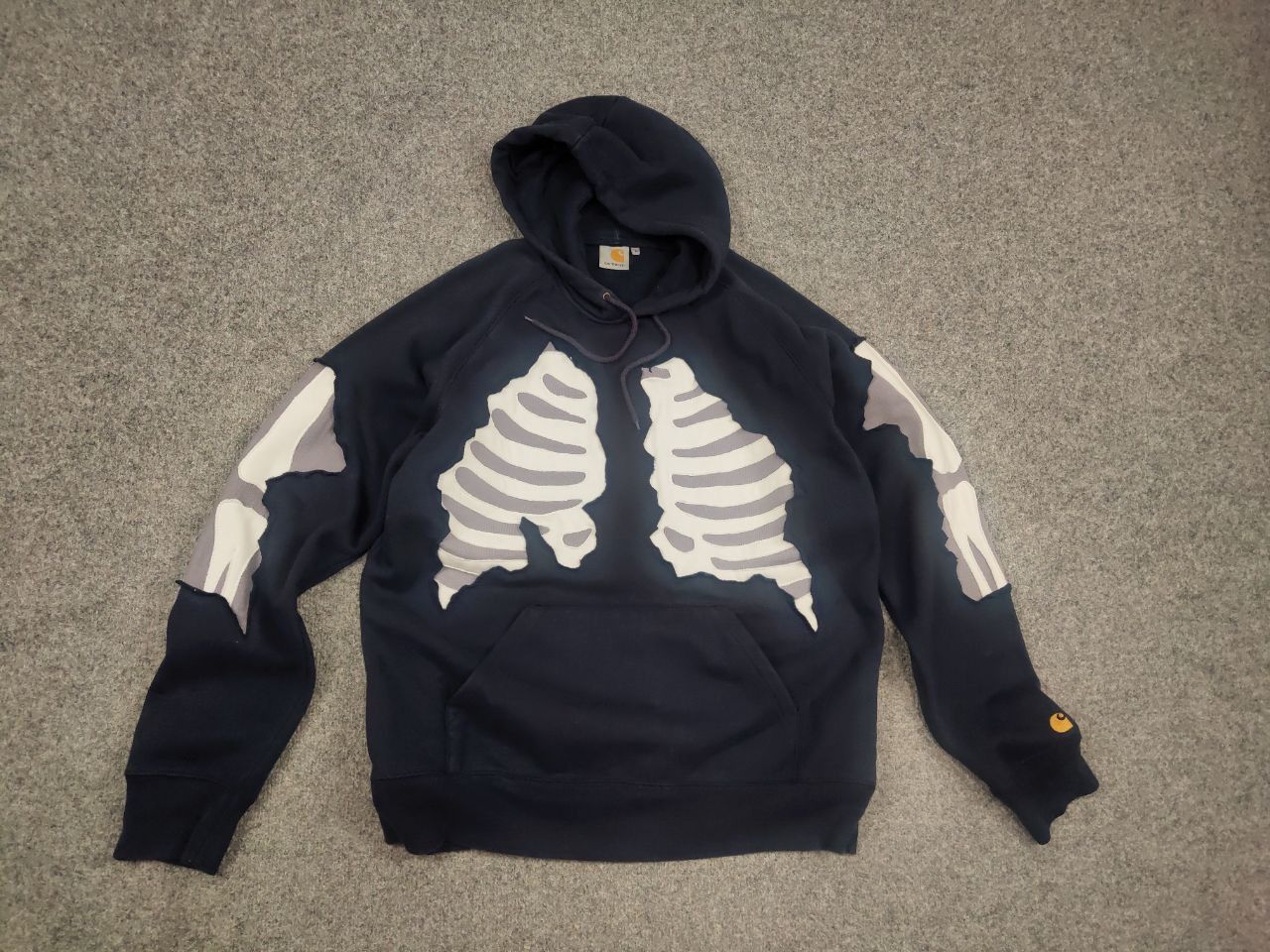 Carhartt Vintage Carhartt Skeleton Original Baggy Fit Hoodie USA Size US L / EU 52-54 / 3 - 10 Thumbnail