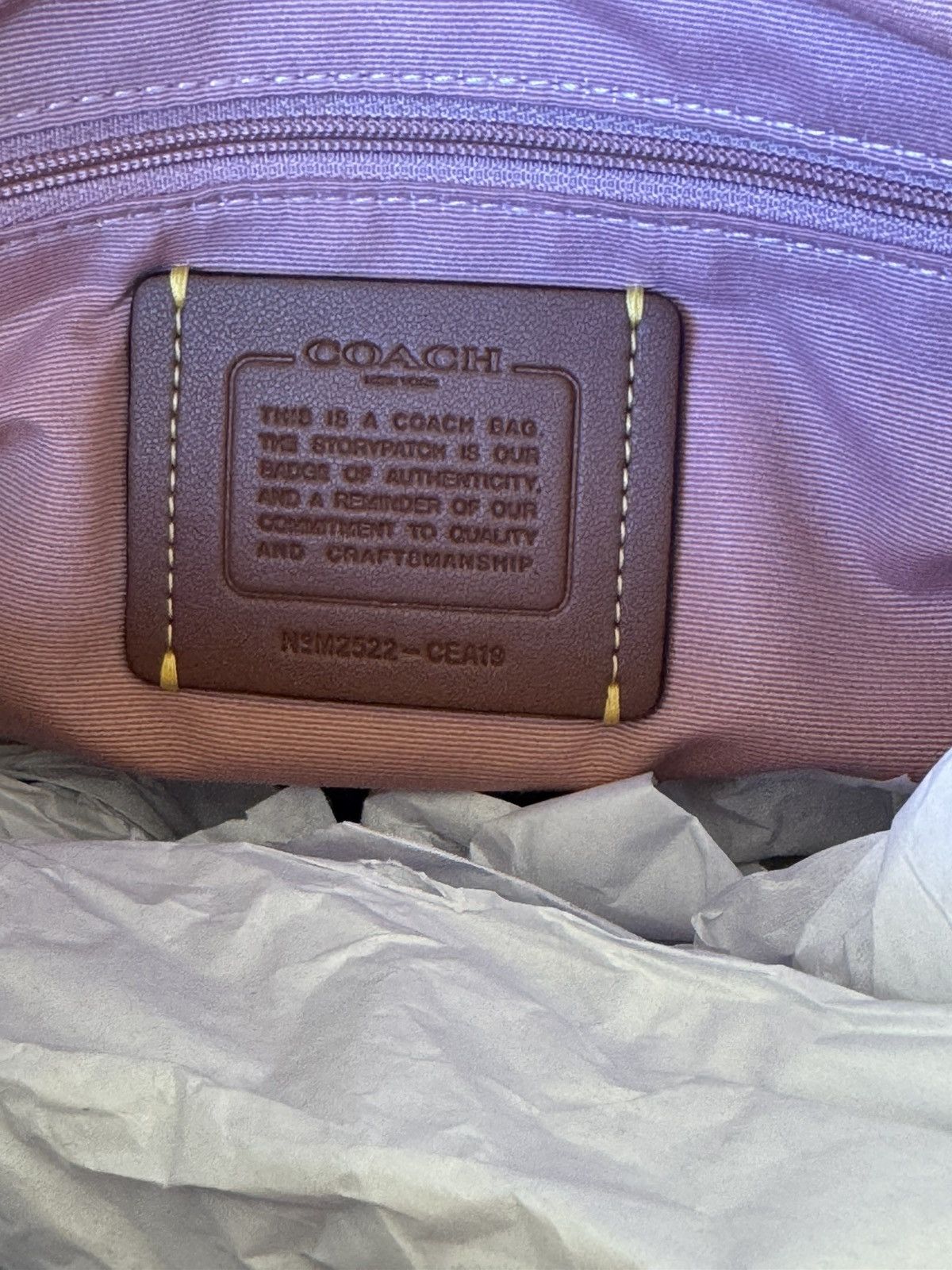 Coach Coach Rowan LARGE Satchel Bag POWDER PINK With Charms CEA19 Size ONE SIZE - 6 Thumbnail