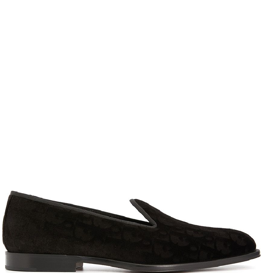 Dior o1mle0326 Timeless Slippers Do Velvet Shoes in Black Size US 14 / EU 47 - 1 Thumbnail