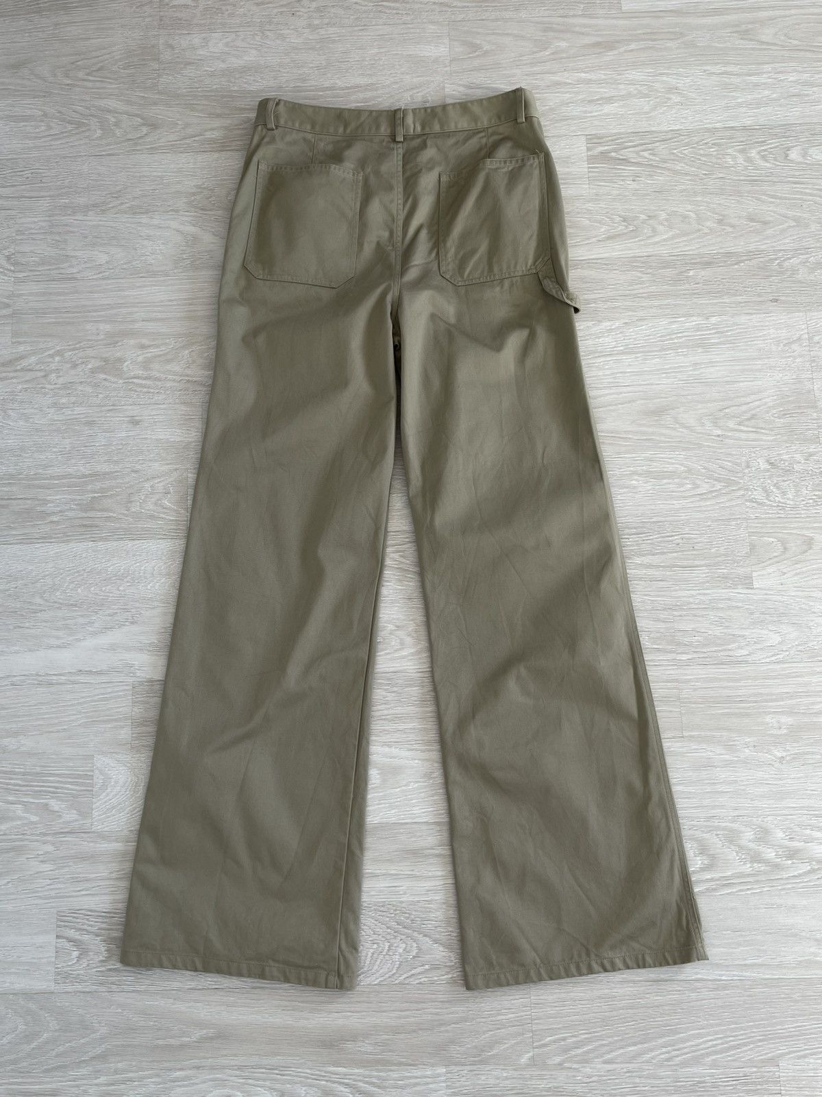 Nili Lotan Nili Lotan Quentin High-Rise Cotton Flared Pants Size 32" / US 10 / IT 46 - 15 Thumbnail