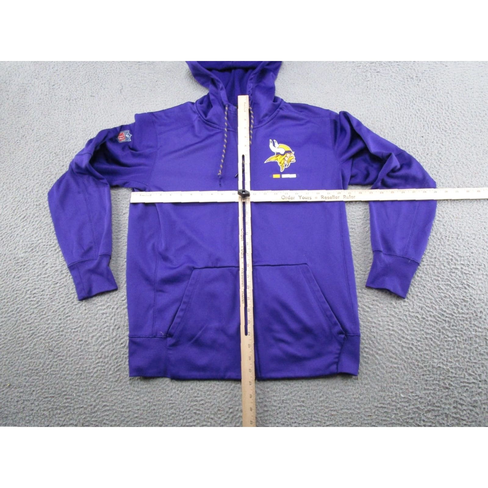 Nike Nike Dri Fit NFL On Field Apparel Full Zip Minnesota Vikings Hoodie M Purple Nike Football Hoodie Mens Size US M / EU 48-50 / 2 - 6 Thumbnail