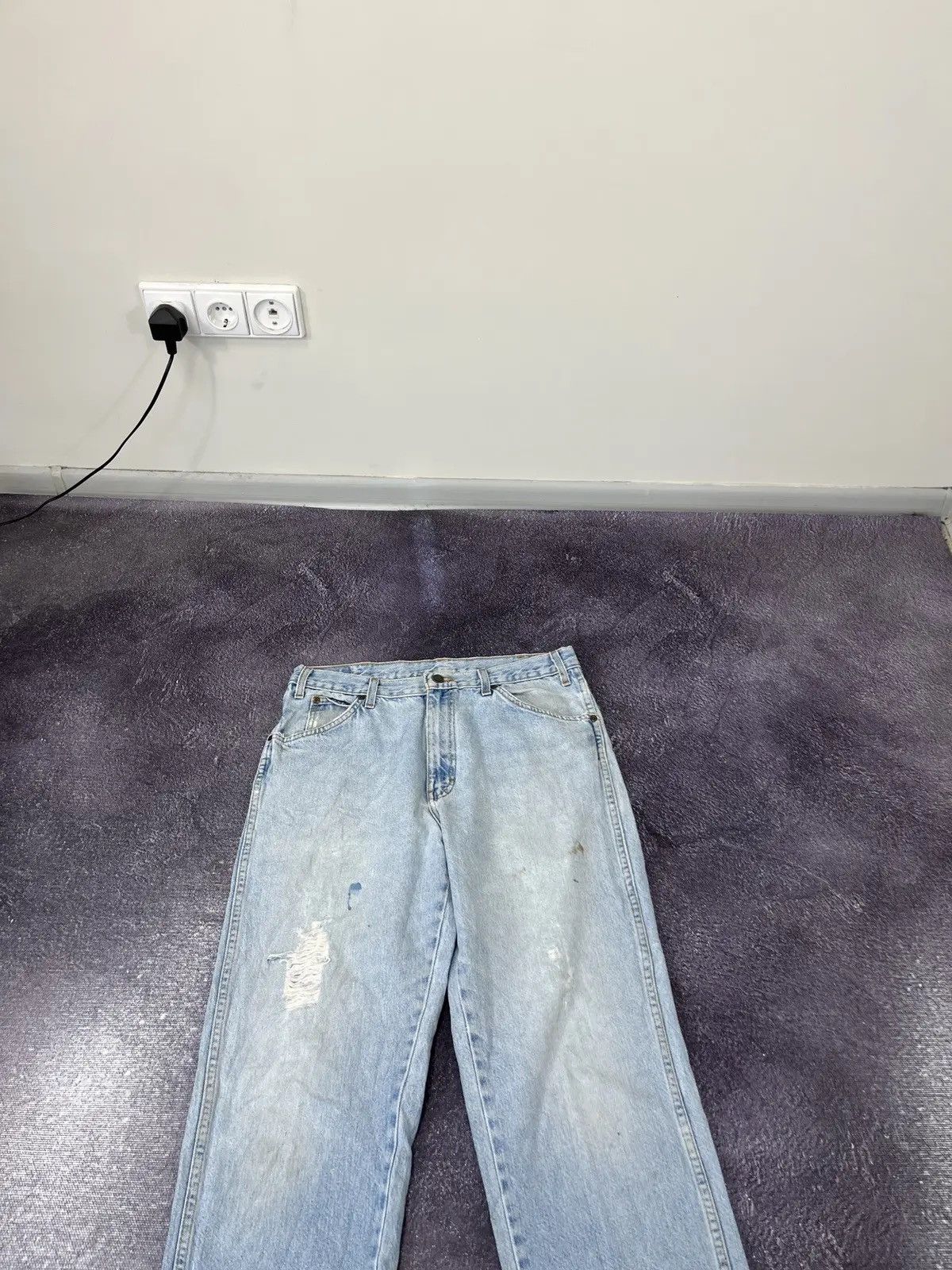 Dickies Vintage Dickies Faded Light Blue USA Denim Hype Jeans Size US 34 / EU 50 - 8 Thumbnail