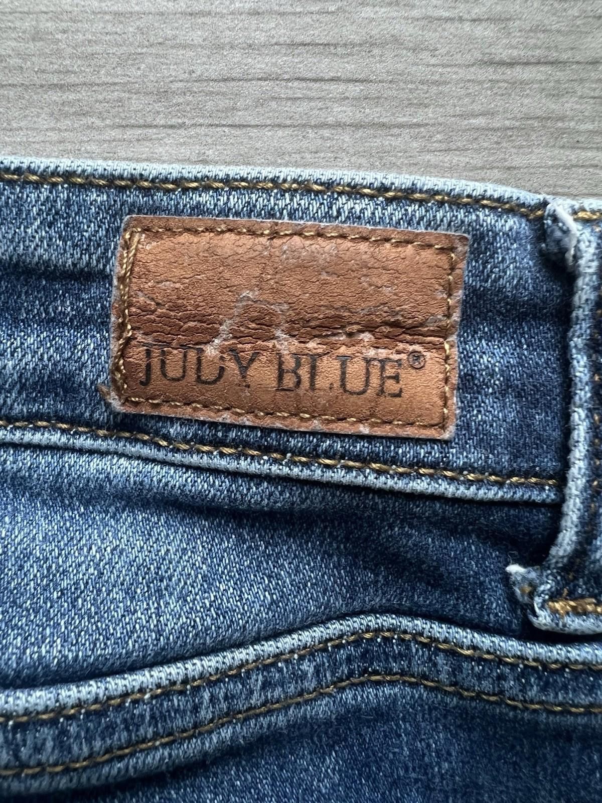 Designer Judy Blue Slim Fit Jeans mid rise size 5 27 distressed Size 27" / US 4 / IT 40 - 11 Thumbnail