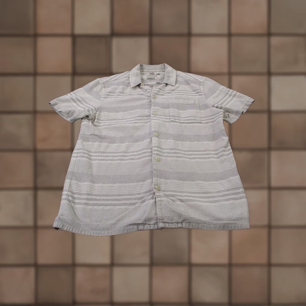 Flint And Tinder Flint and Tinder Shirt Men M White Striped Classic Button-Up Casual Golf Skinny? Size US M / EU 48-50 / 2 - 1 Thumbnail