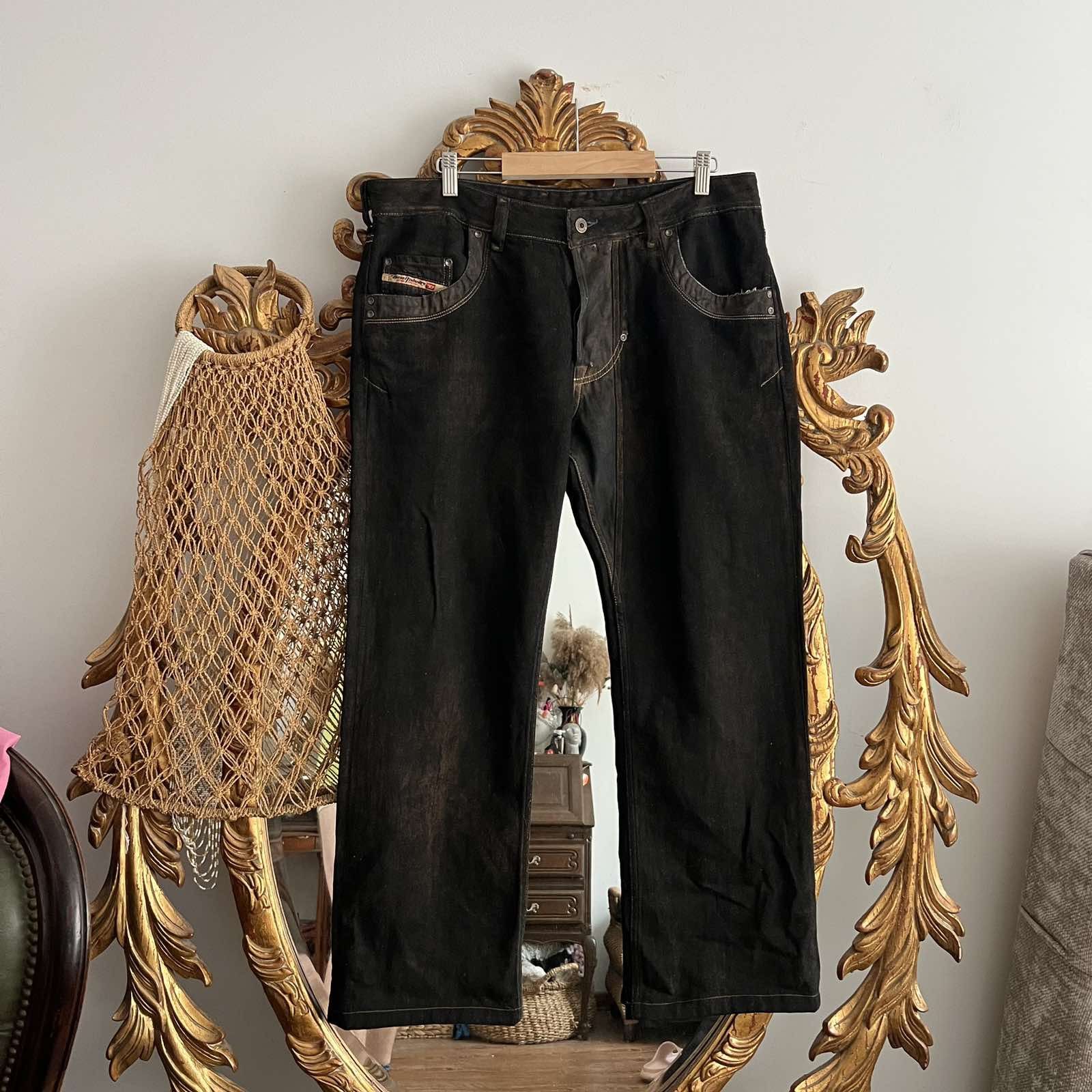 Diesel Vintage dirty Diesel jeans faded Y2K pants Sz 36 Size US 36 / EU 52 - 1 Thumbnail