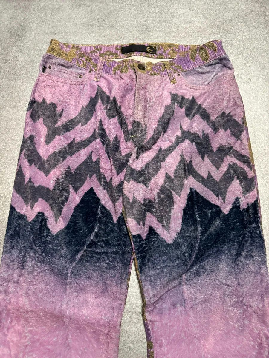 Just Cavalli SS2005 Cavalli Mountain Peninsula Purple Relaxed Pants Size 26" / US 2 / IT 38 - 5 Thumbnail