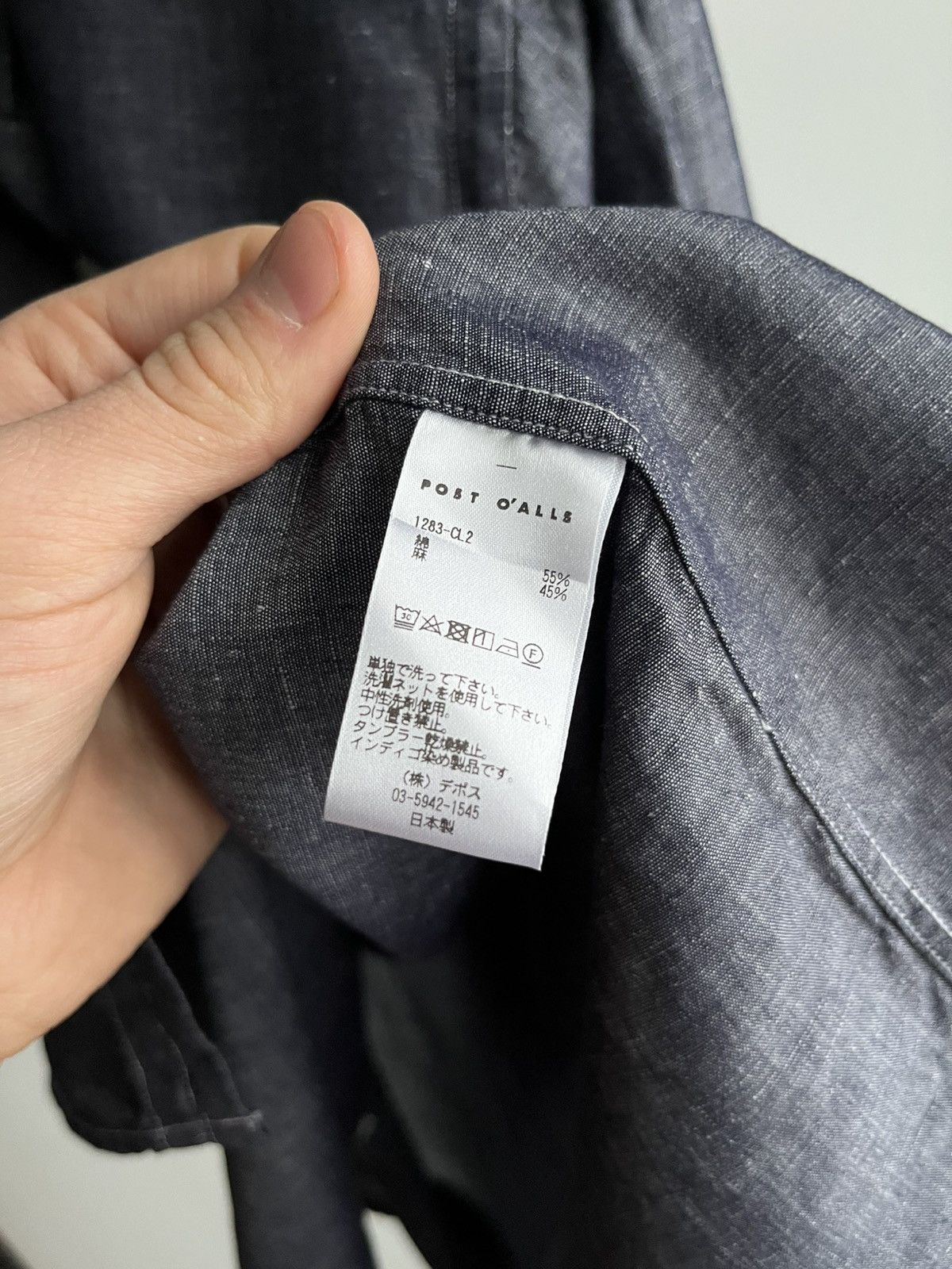 Post Overalls Post O’alls overalls linen cotton blend indigo shirt Size US S / EU 44-46 / 1 - 12 Thumbnail