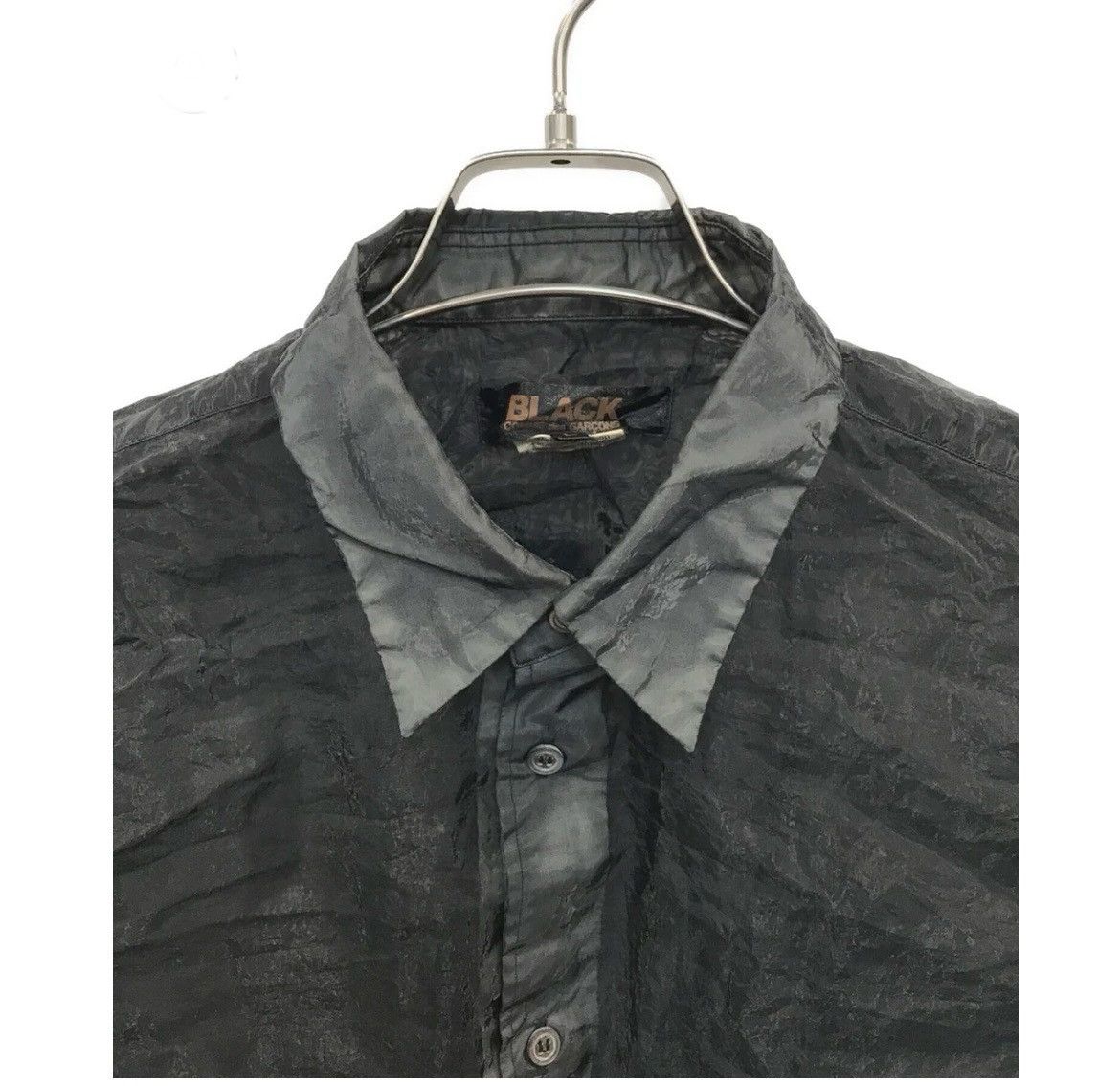 Comme des Garcons Black BLACK COMME des GARCONS Wrinkled Sheer Paneled Shirt Size US M / EU 48-50 / 2 - 5 Thumbnail