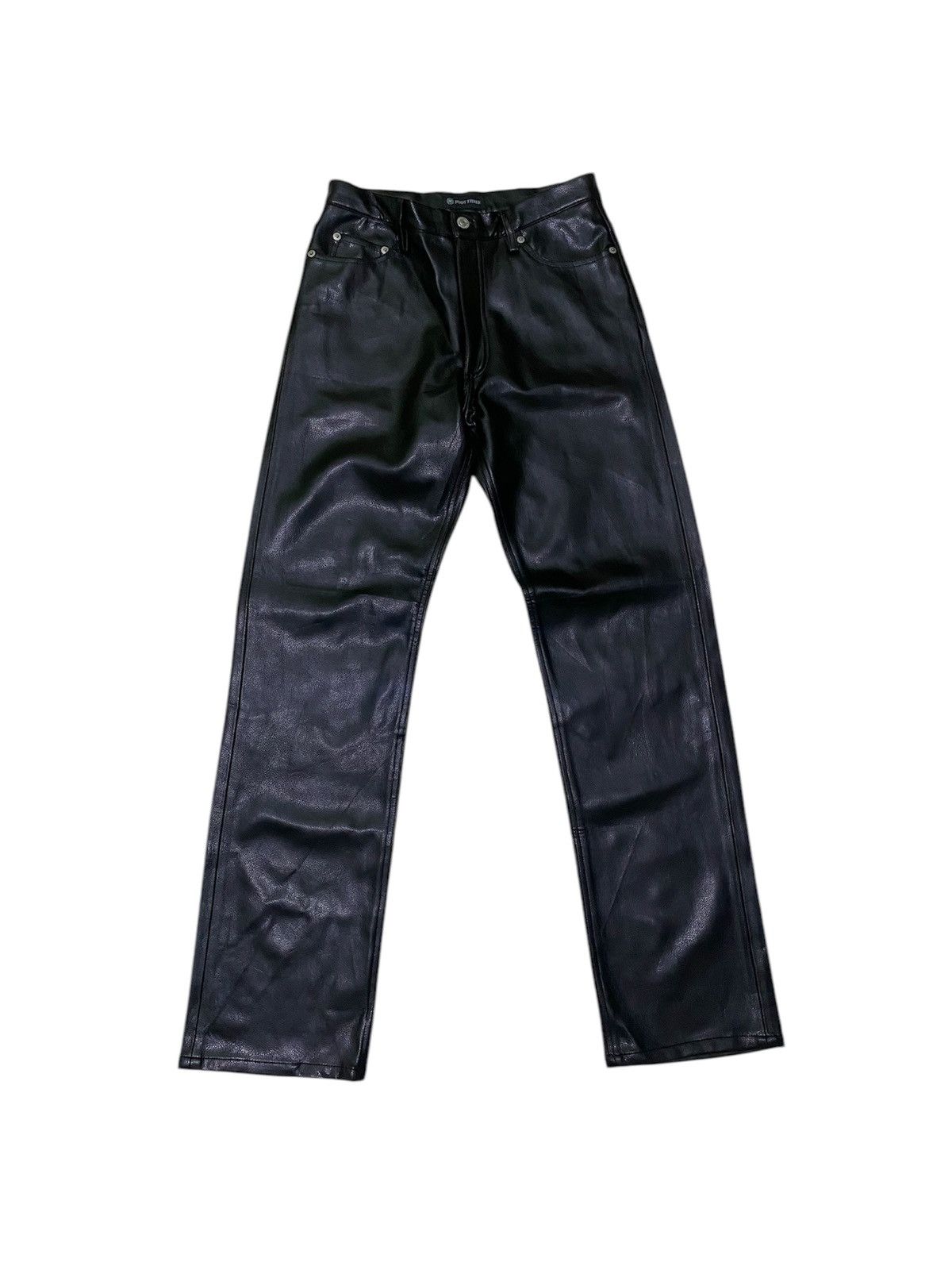 Japanese Brand × Leather Root Three Synthetic Leather Pant Size US 29 - 1 Thumbnail