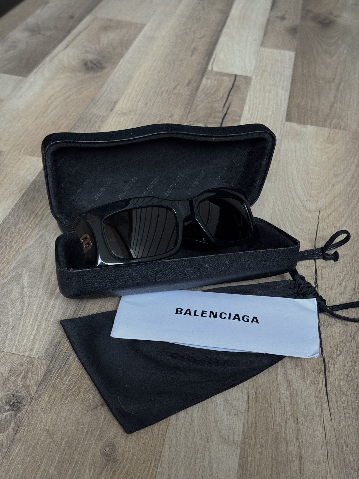 Balenciaga Balenciaga BB0291S Black/Gold Sunglasses Size ONE SIZE - 5 Thumbnail