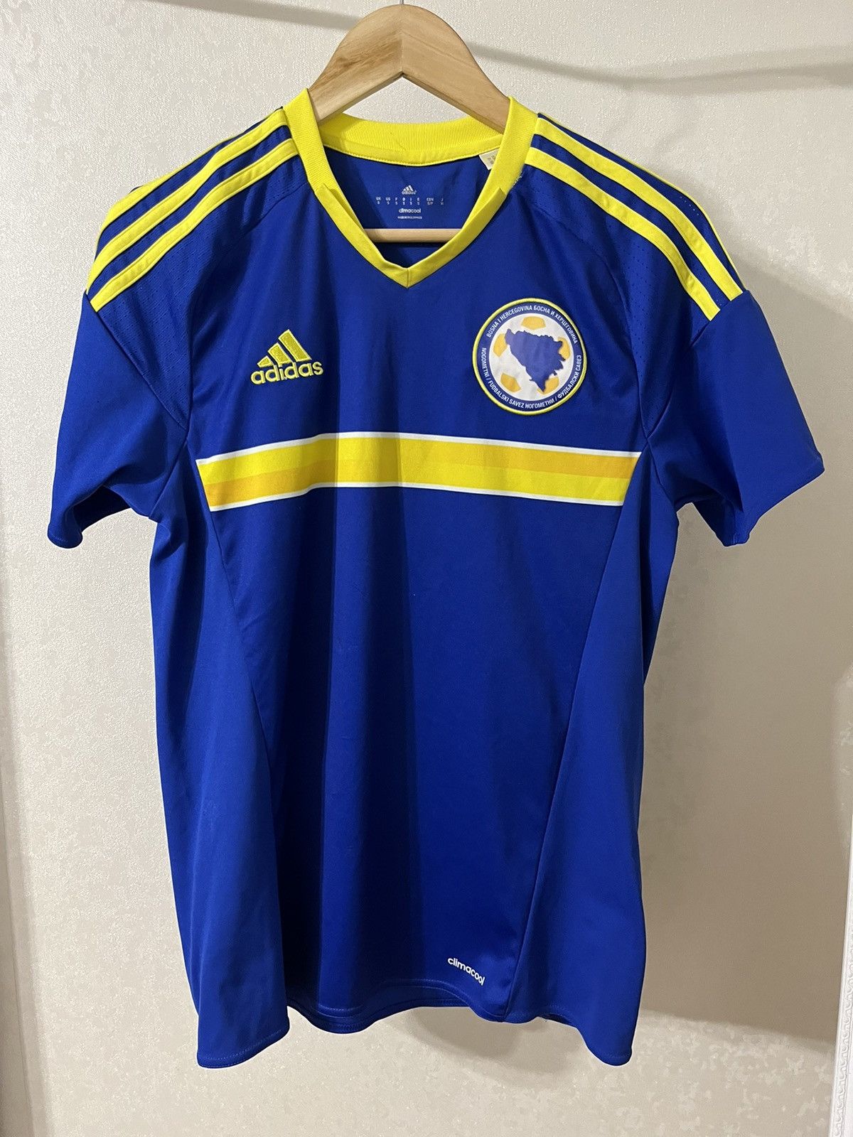 Adidas Adidas Bosnia i Herzogovina 16/17 Home Jersey Size US S / EU 44-46 / 1 - 1 Thumbnail