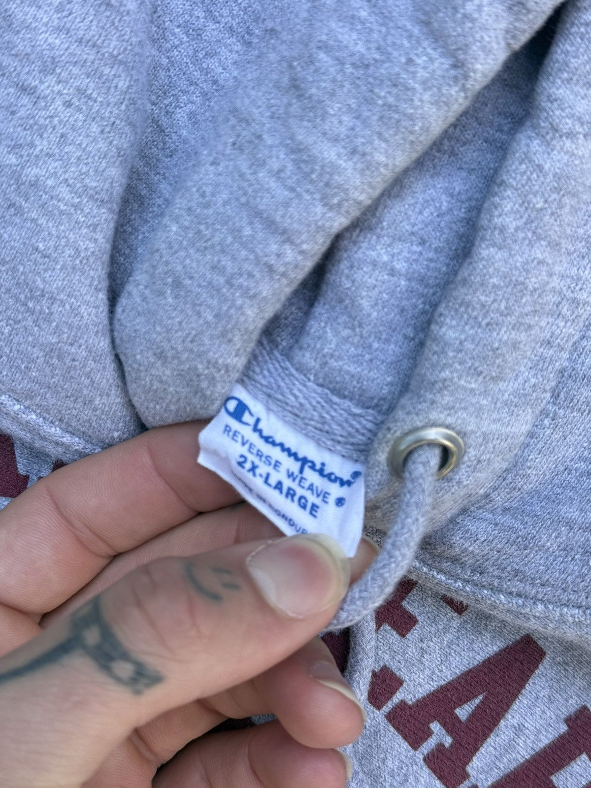 Champion Vintage 90s Champion College Hoodie Reverse Weave Size US XXL / EU 58 / 5 - 5 Thumbnail