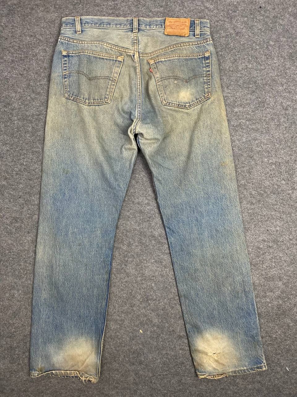 Levi's vintage levis 501-0000 distressed denim nice design Size US 38 / EU 54 - 1 Thumbnail