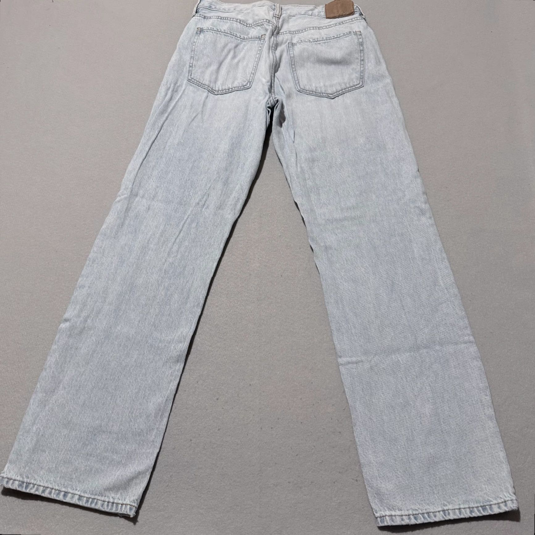 Vintage Aeropostale Jeans Women Blue Denim Straight Baggy High Rise 4 Pockets 5-Pocket Design 90s City Jeans Weave? Size 27" / US 4 / IT 40 - 2 Thumbnail