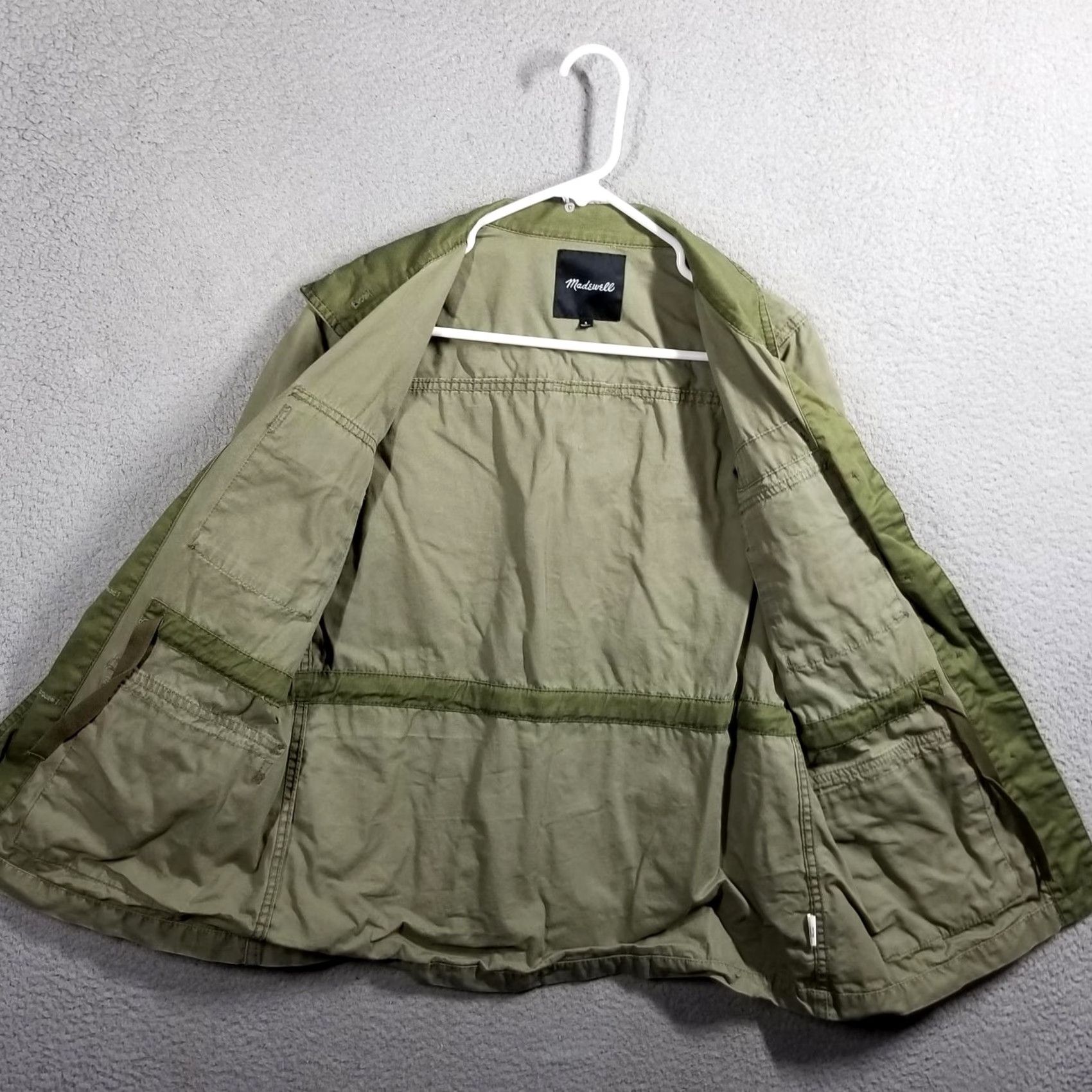 Madewell Madewell Jacket Womens Small Green Military Field Utility Cotton Twill F3656 Size S / US 4 / IT 40 - 2 Thumbnail