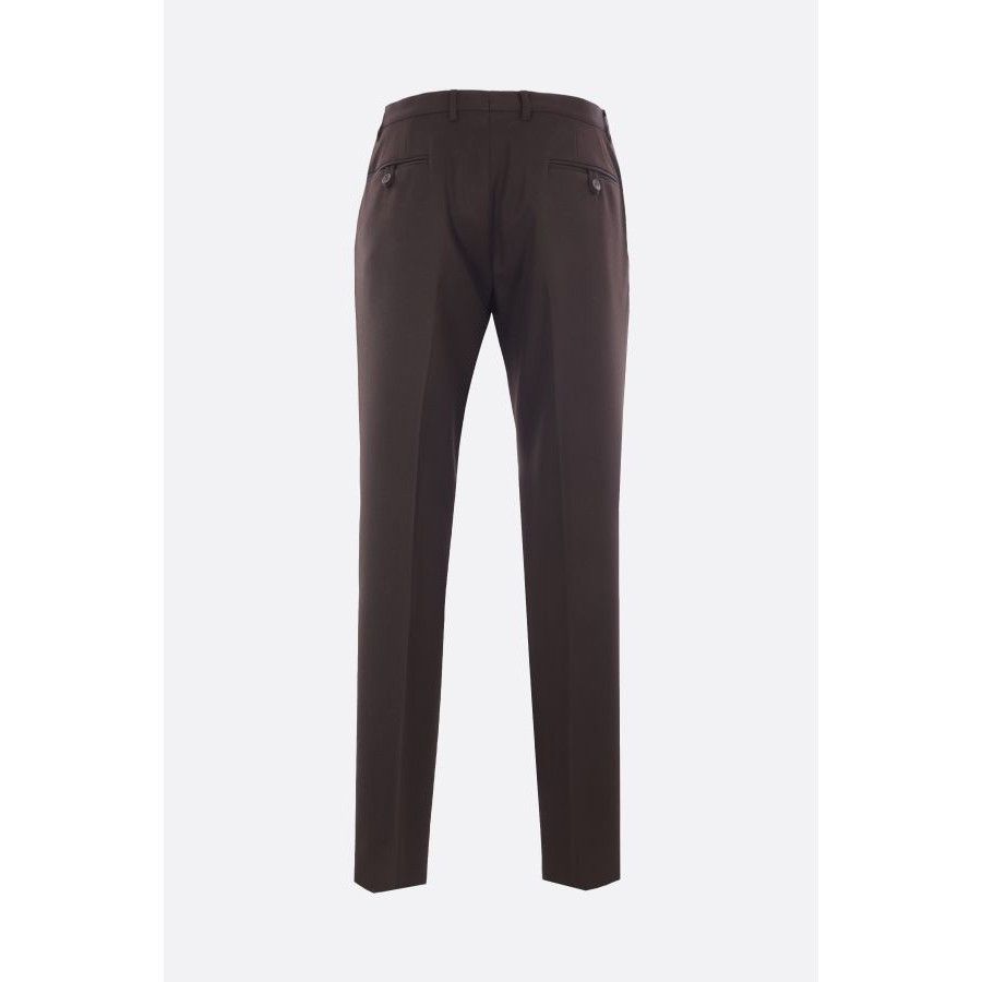 Prada PRADA Brown Gabardine Trousers New & Authentic (Men's size:U Size US 32 / EU 48 - 2 Thumbnail