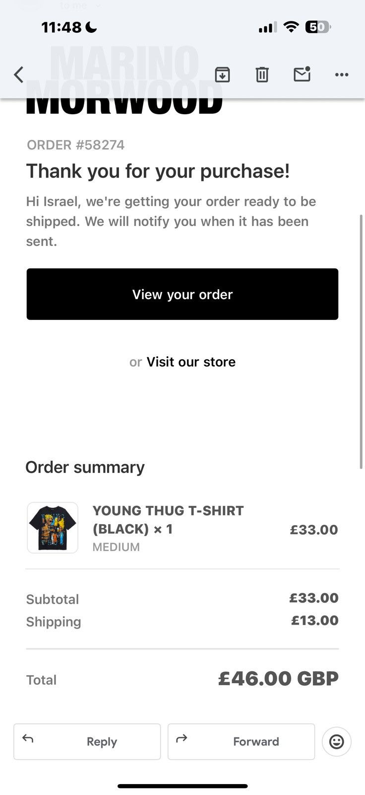Marino Morwood Young Thug Marino Morwood Size US M / EU 48-50 / 2 - 4 Thumbnail