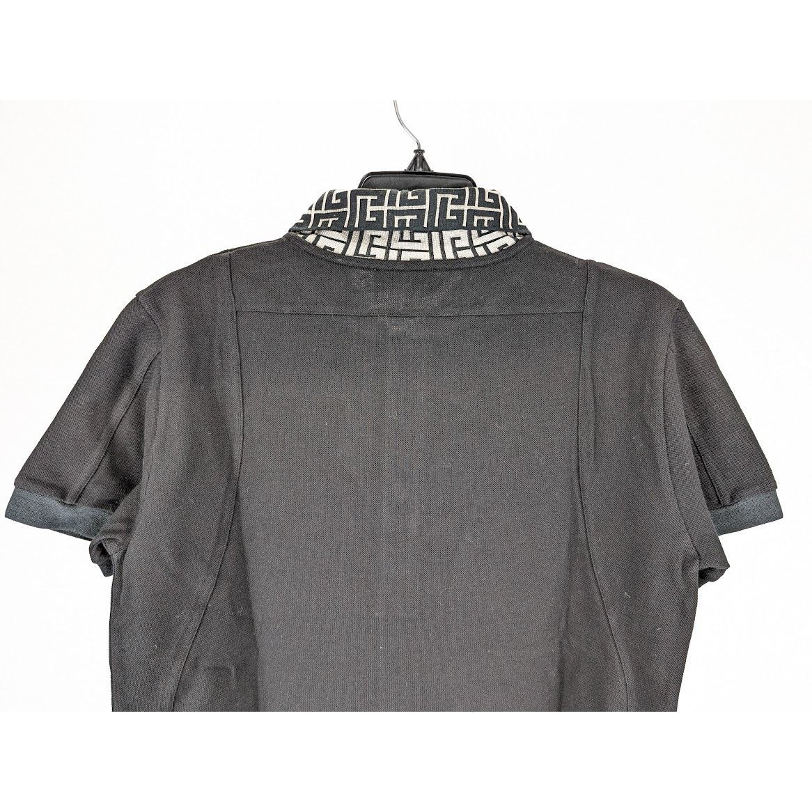 Balmain o1rshd1 Q:2 / Classic Polo with Monogram Logo Collar Black Size US M / EU 48-50 / 2 - 12 Thumbnail