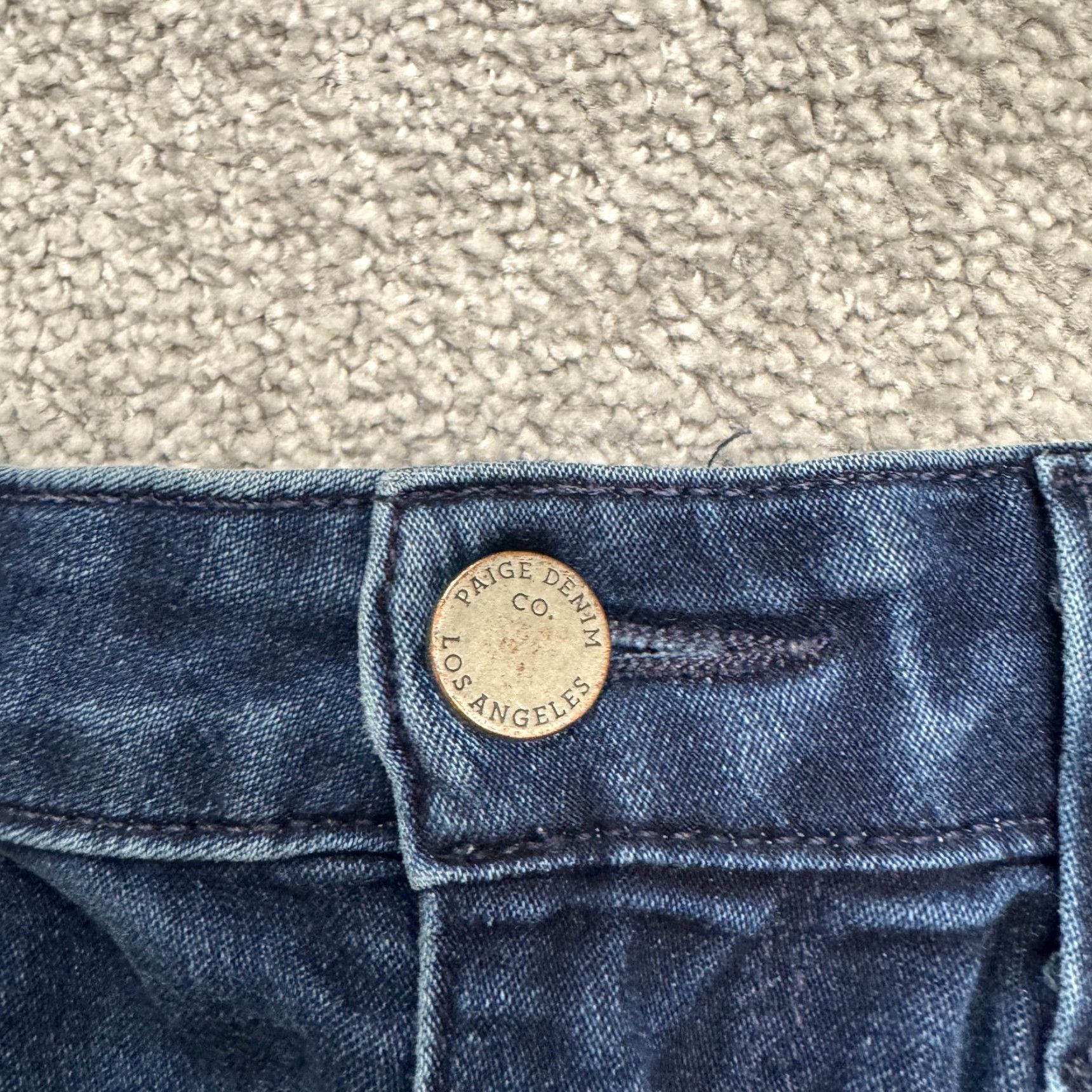Paige Paige Verdugo Crop Denim Jeans Womens 27 Blue Dark Wash Mid Rise Jeans Size 27" / US 4 / IT 40 - 3 Thumbnail