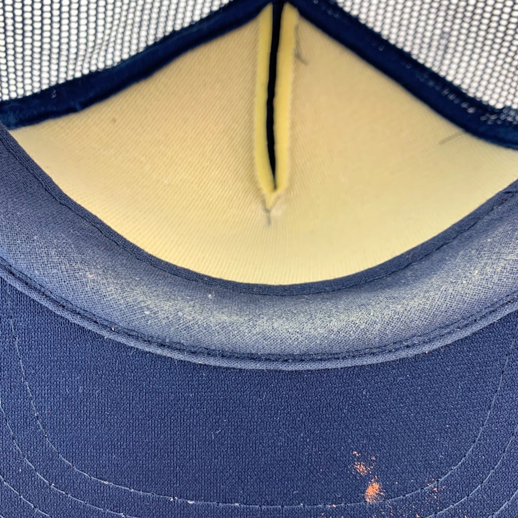 Vintage VINTAGE Sportsman Navy Blue Polyester Snapback Trucker Hat Cap Cap Men Womens Snapback Adjustable One Size Blue 2008s? Size ONE SIZE - 6 Thumbnail