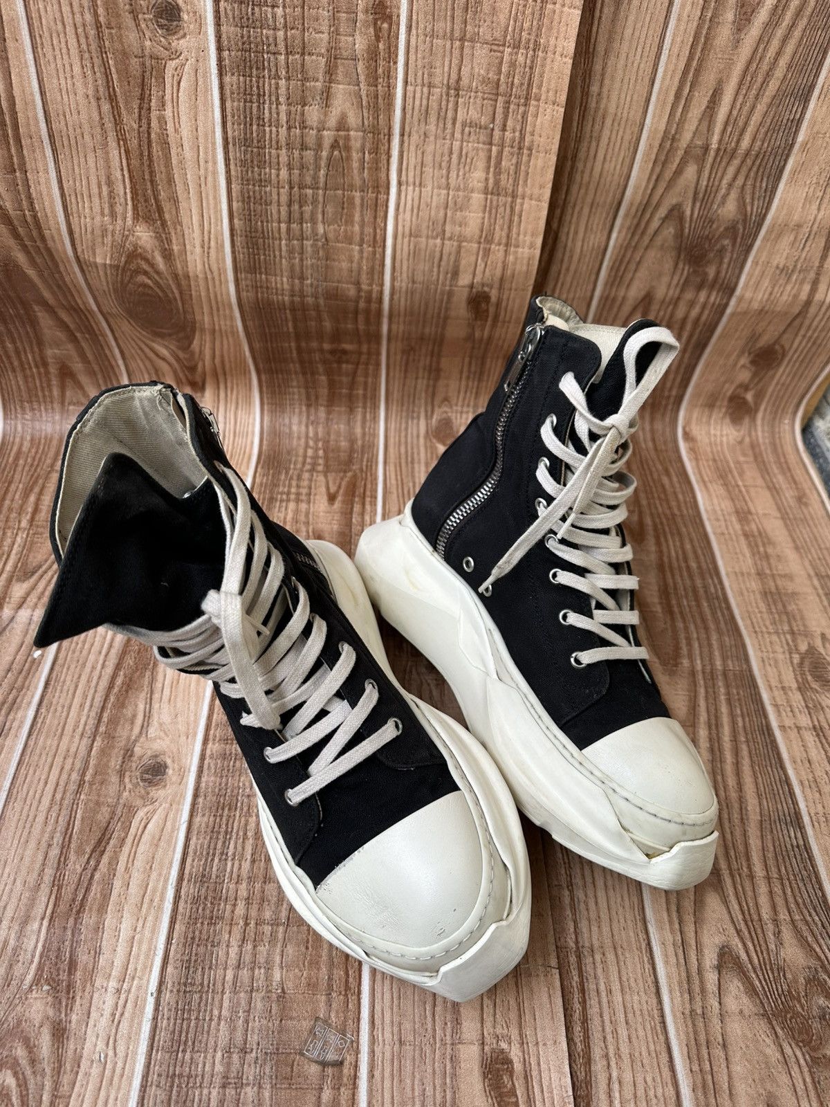Rick Owens Drkshdw Rick Owens Drkshdw Abstract Pentagram Ramones Black Milk Size US 7.5 / EU 40-41 - 7 Thumbnail