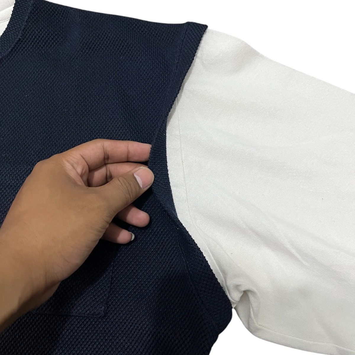 Beams Japan Double Layeres Waffle Sleeve Beams Heart Ifsix japanesebrand Size US L / EU 52-54 / 3 - 4 Thumbnail
