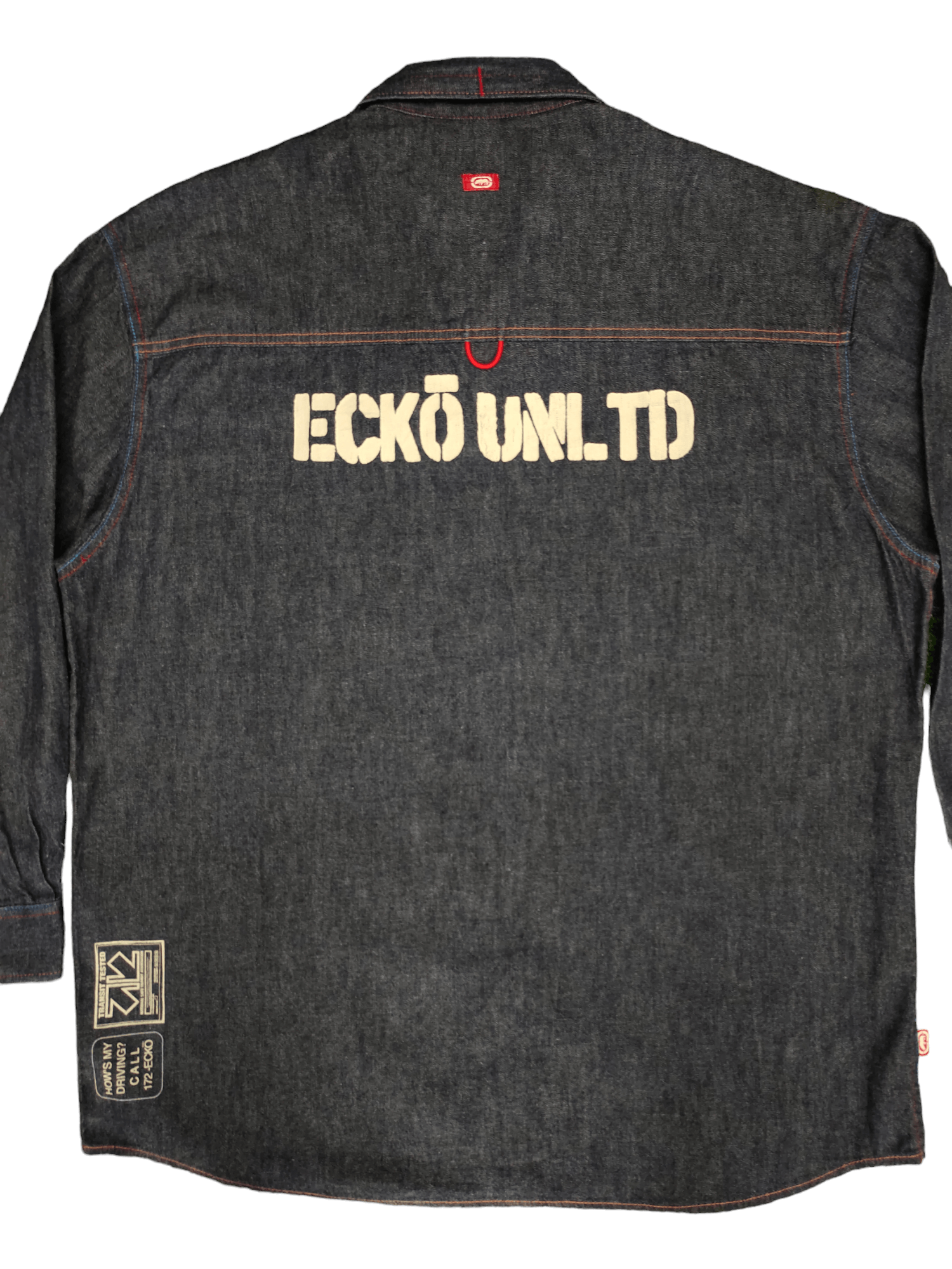 Ecko Unltd. Vintage Y2k Ecko complex Double Pocket Baggy Denim Shirt Size US L / EU 52-54 / 3 - 2 Thumbnail