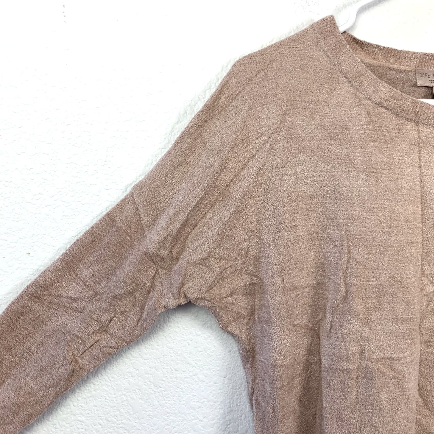 Vintage Barefoot Dreams CozyChic Ultra Lite Slouchy Pullover Sweater Faded Rose XS NWT Size XS / US 0-2 / IT 36-38 - 2 Thumbnail