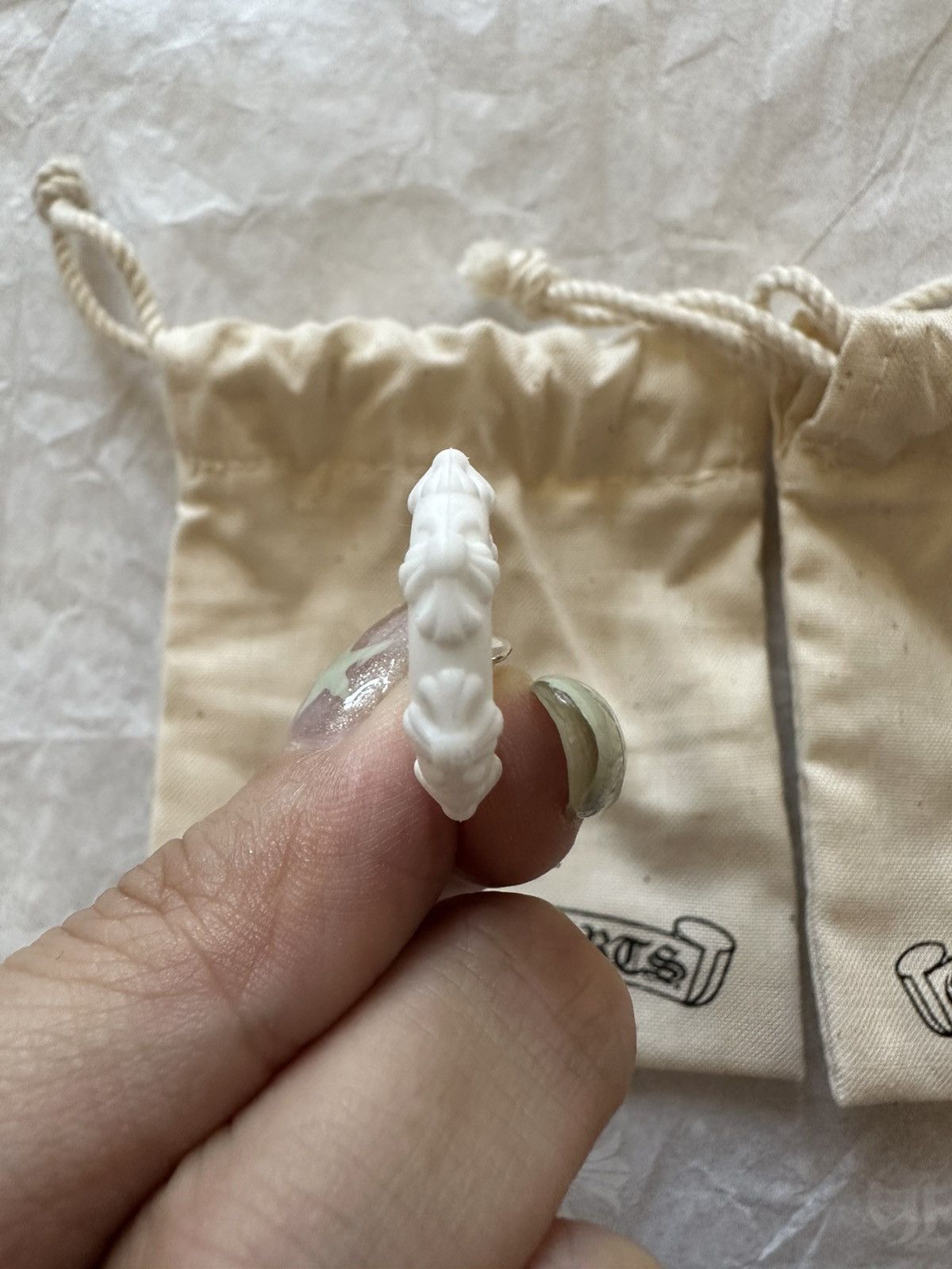 Chrome Hearts Chrome hearts silicone earrings white Size ONE SIZE - 4 Thumbnail