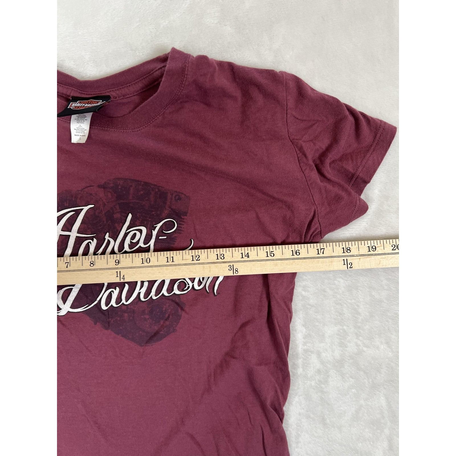 Harley Davidson Harley-Davidson Shirt Womens Large Burgundy Anaheim Californ Size L / US 10 / IT 46 - 5 Thumbnail