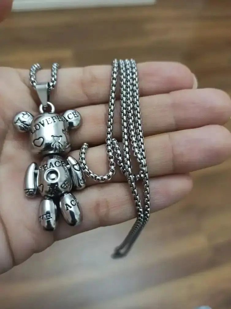 Jewelry Violent Bear Pendant Necklace Size ONE SIZE - 1 Preview