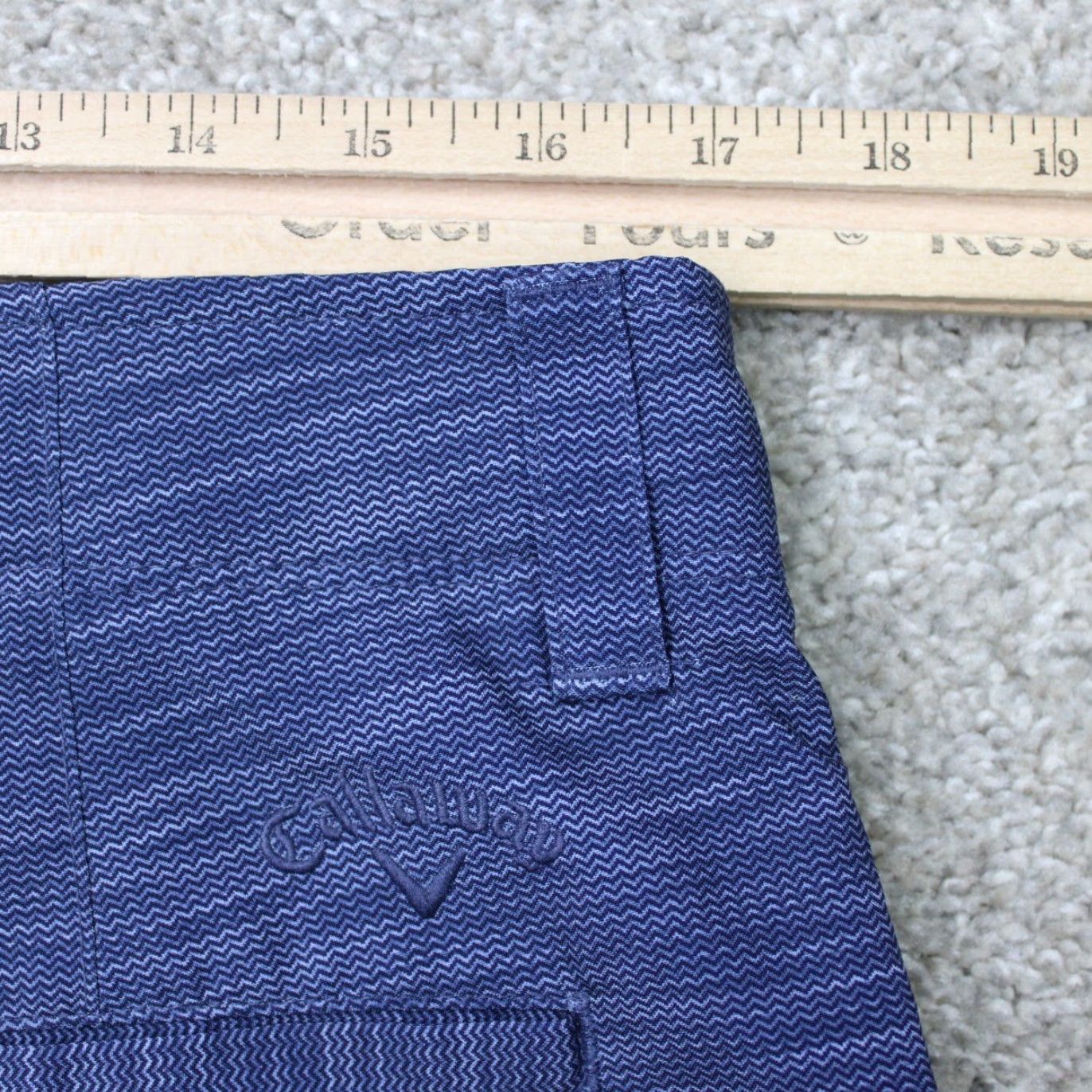 Callaway Callaway Golf Shorts Mens 34 Blue 9" Performance Stretch Polyester Chino Size US 34 / EU 50 - 6 Thumbnail