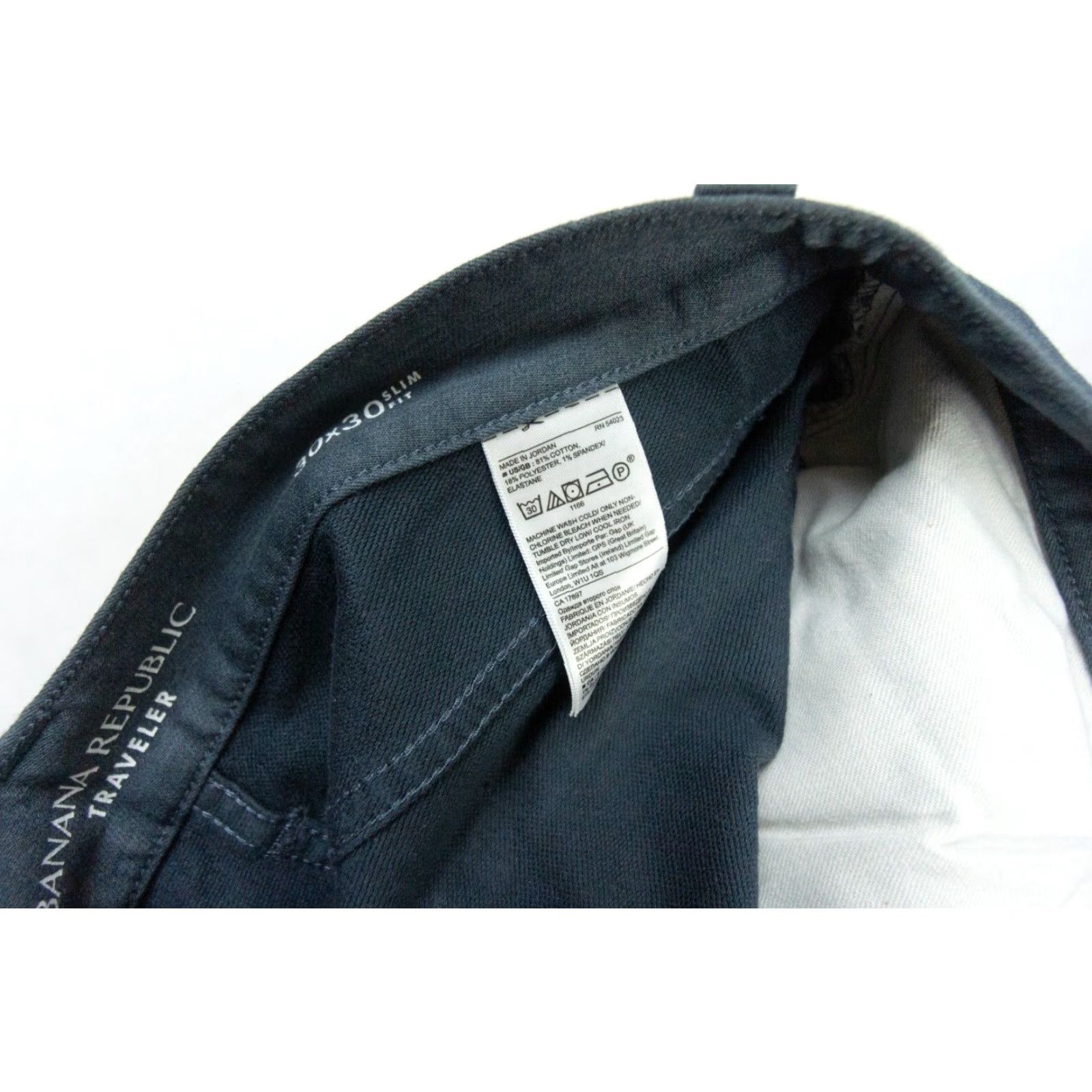 Banana Republic VINTAGE Banana Republic Mens Slim Fit Traveler Jeans 30x30 Blue Denim Cotton Stretch Casual Size US 30 / EU 46 - 7 Thumbnail