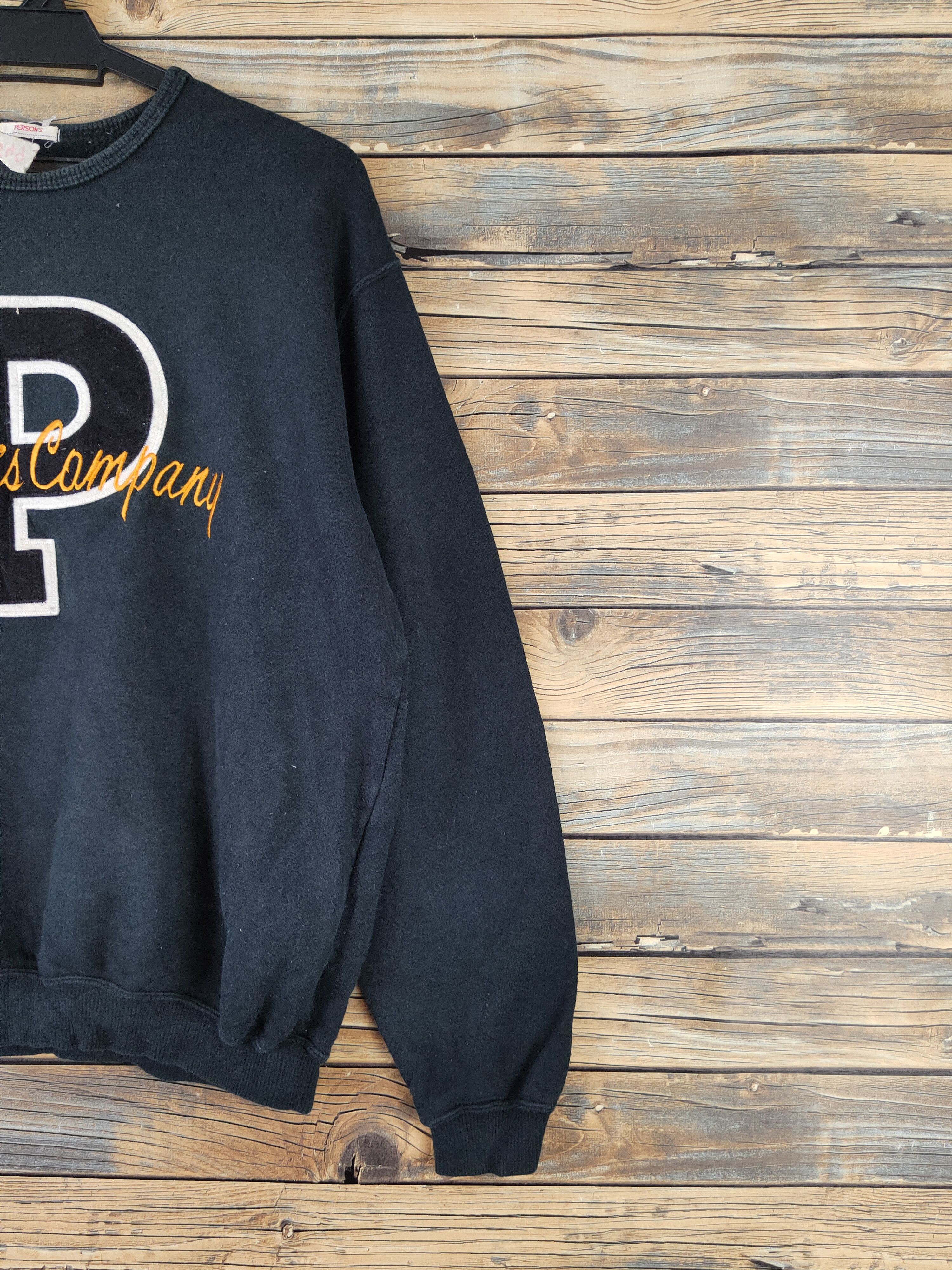 PERSON'S DL Person's Black Sweatshirts Vintage #549 Size US L / EU 52-54 / 3 - 6 Thumbnail