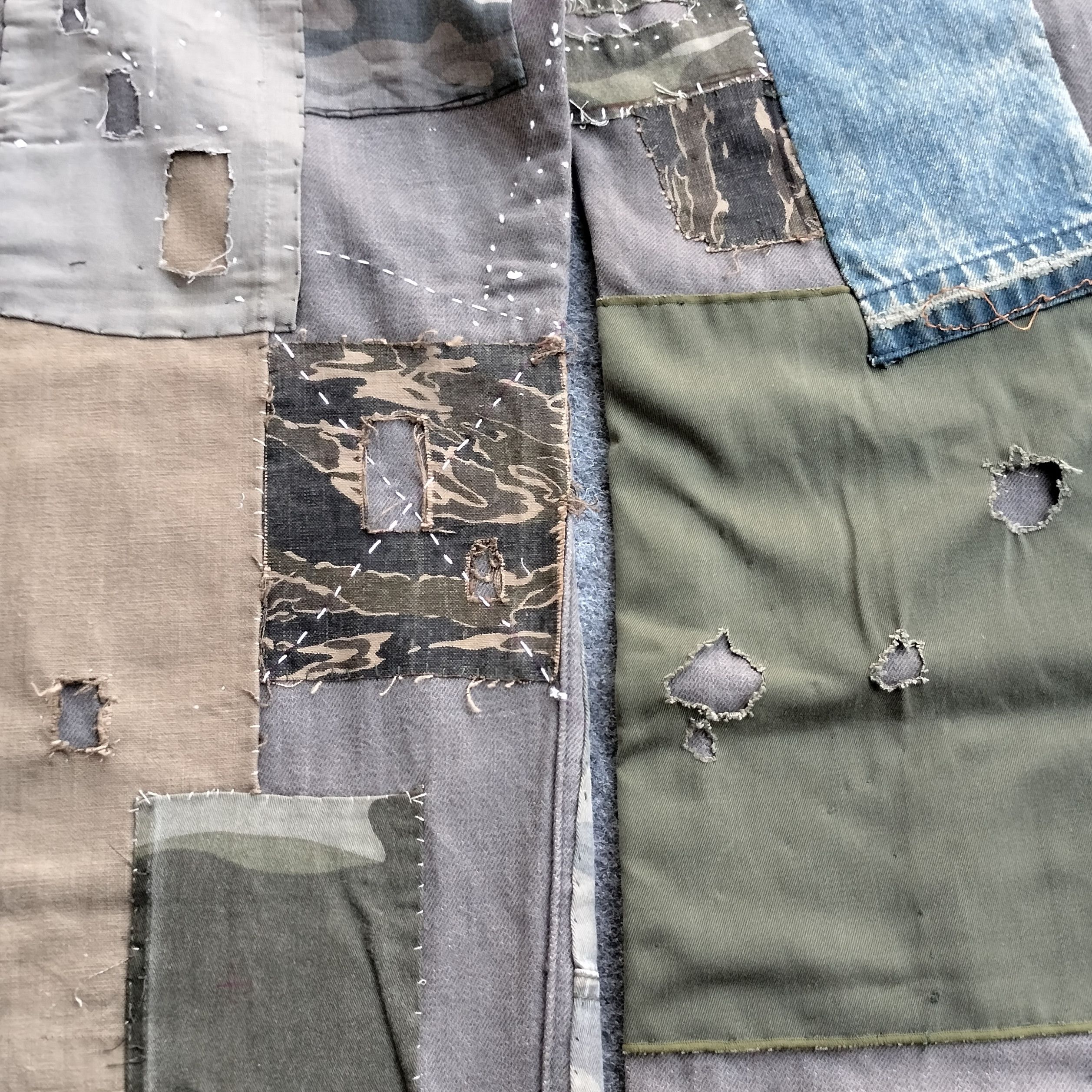 Full Count & Co. Vtg Full count & co patchwork sashiko selvedge denim Size US 32 / EU 48 - 16 Thumbnail