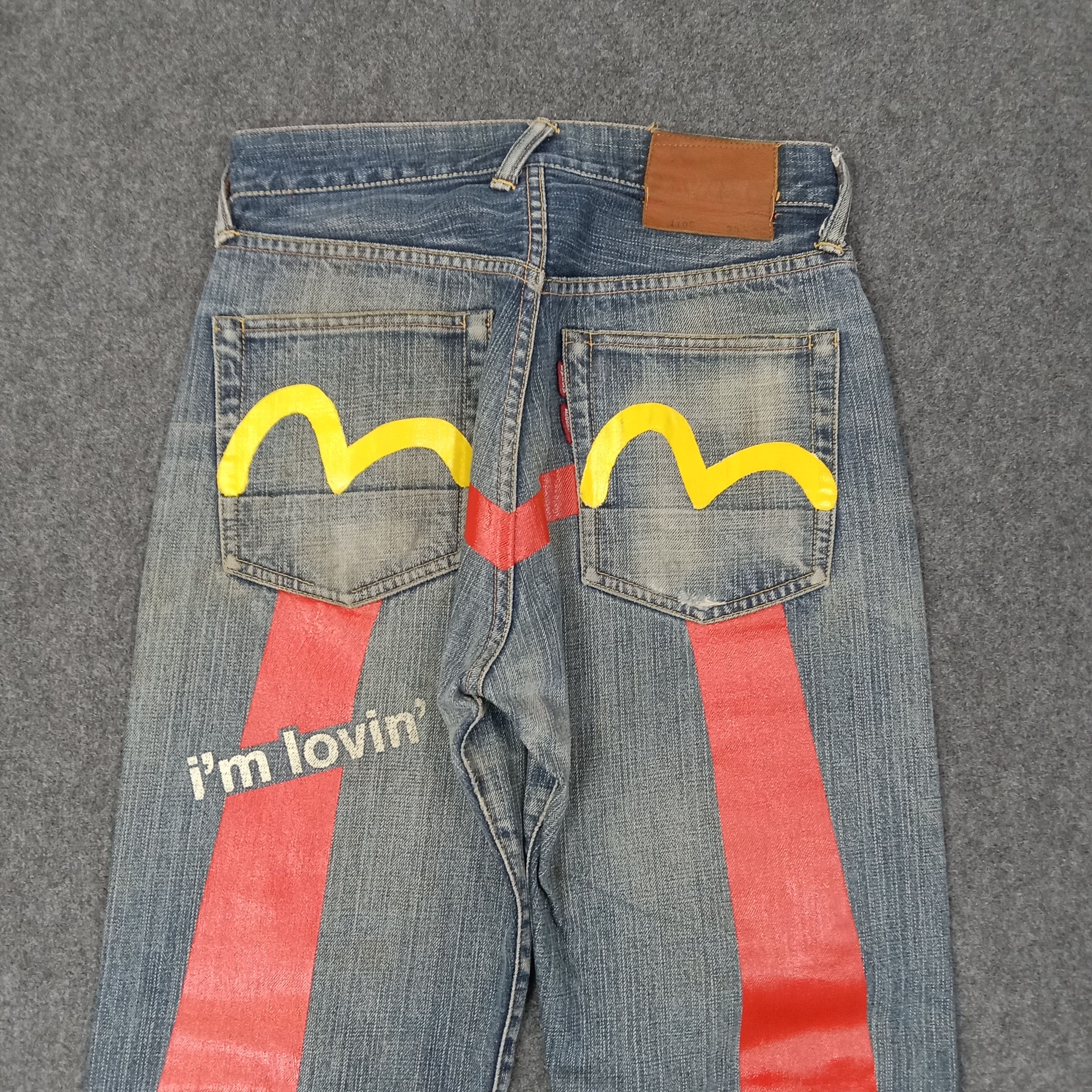 Evisu Evisu X Mc Donald Japanese Daicock Denim Jeans C252N25 Size US 28 / EU 44 - 2 Thumbnail
