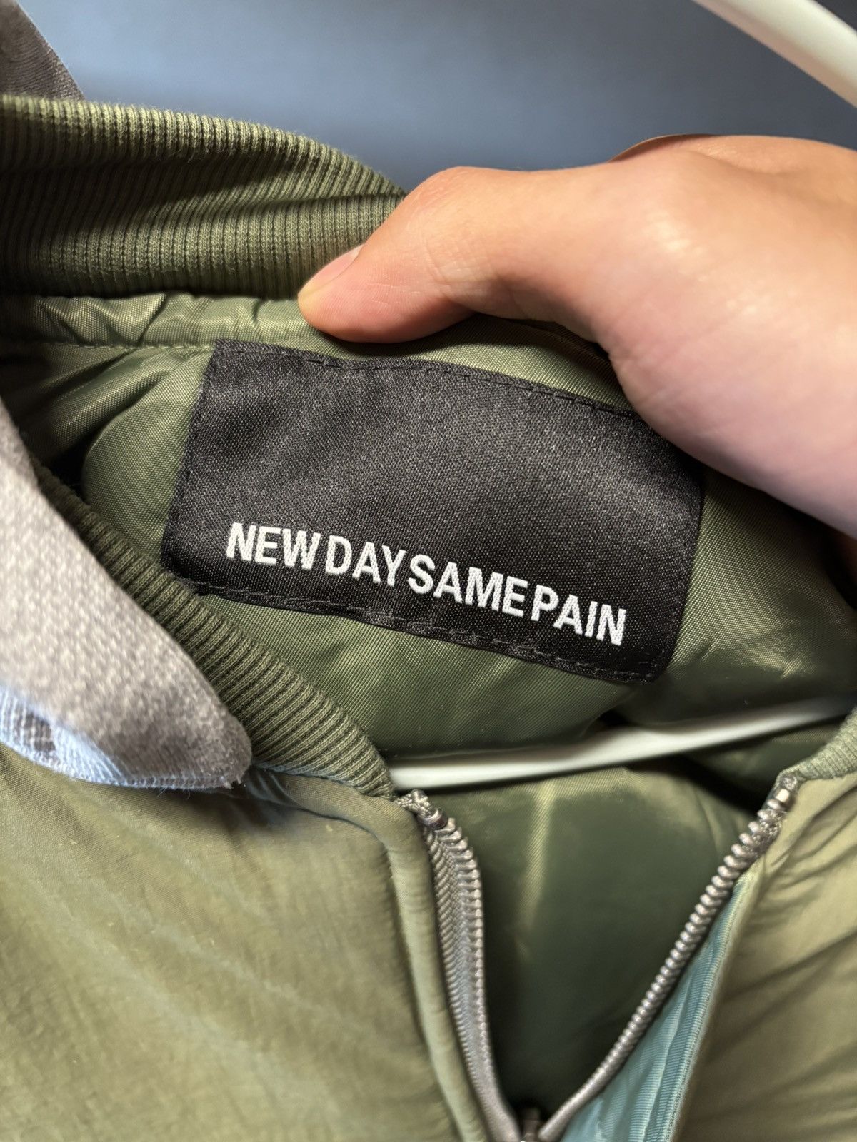 New Day Same Pain NewDaySamePain Olive Bomber Jacket Size US XL / EU 56 / 4 - 3 Thumbnail