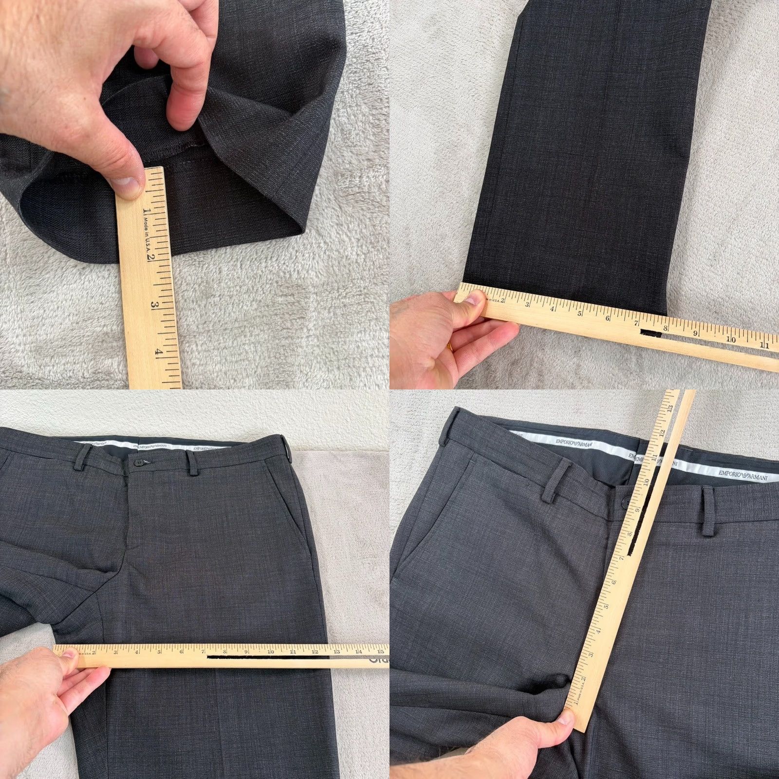 Emporio Armani Emporio Armani Trouser Dress Pants Wool Charcoal Grey 36x35 Men Regular Size US 36 / EU 52 - 8 Thumbnail