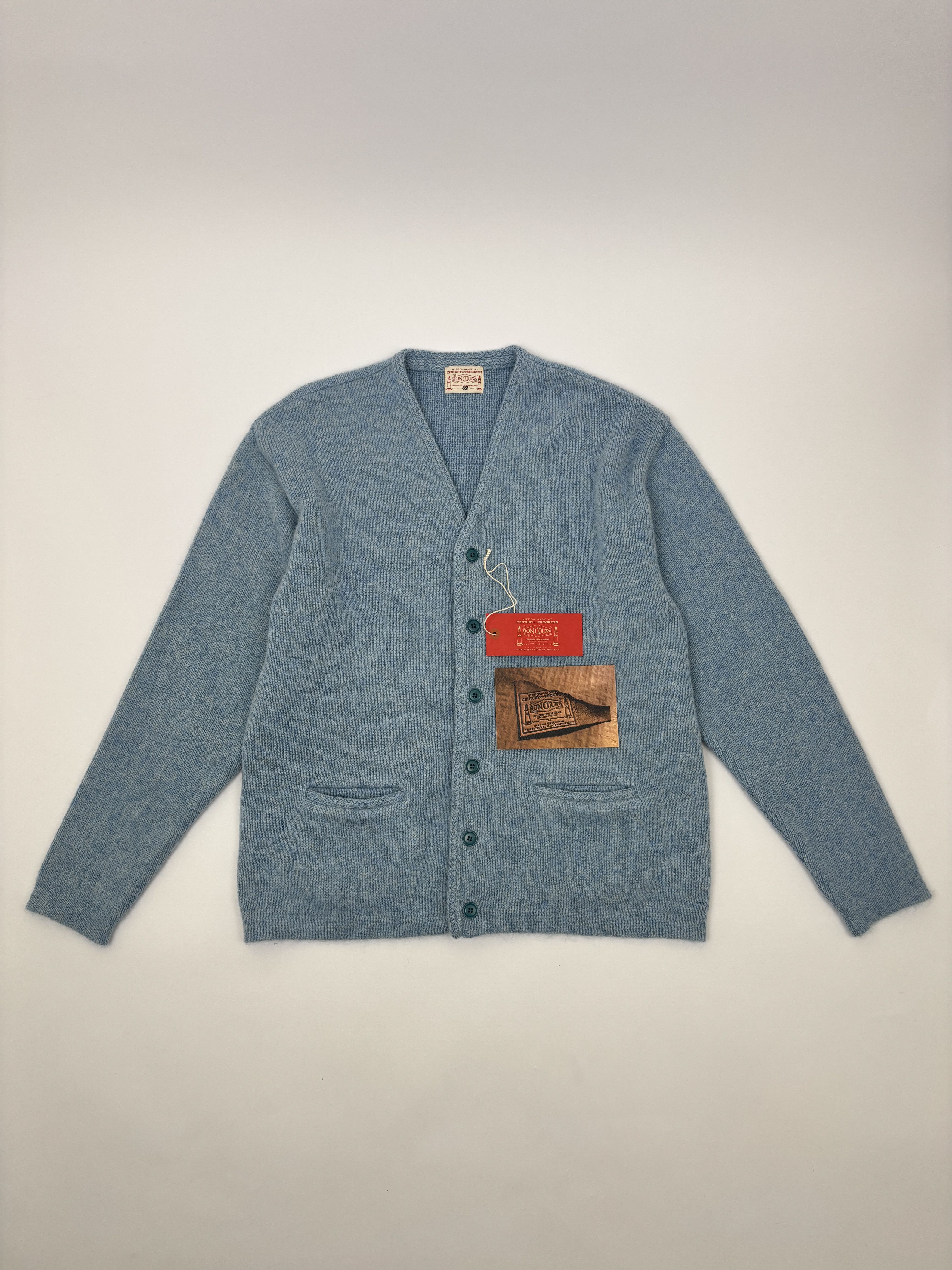 BONCOURA Boncoura Alpaca Mohair Cardigan Size US XL / EU 56 / 4 - 1 Thumbnail