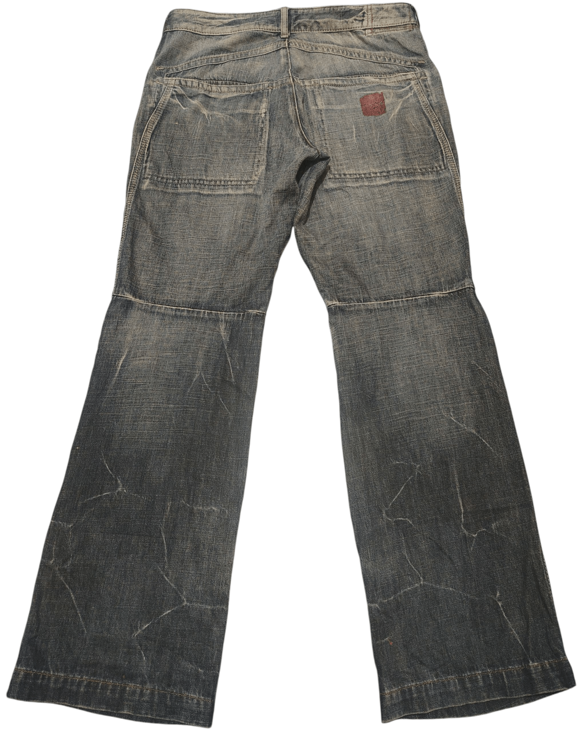 Marithe + Francois Girbaud Japanese Marithe Francois Girbaud Baggy Style Flare Jeans Size US 35 - 2 Thumbnail