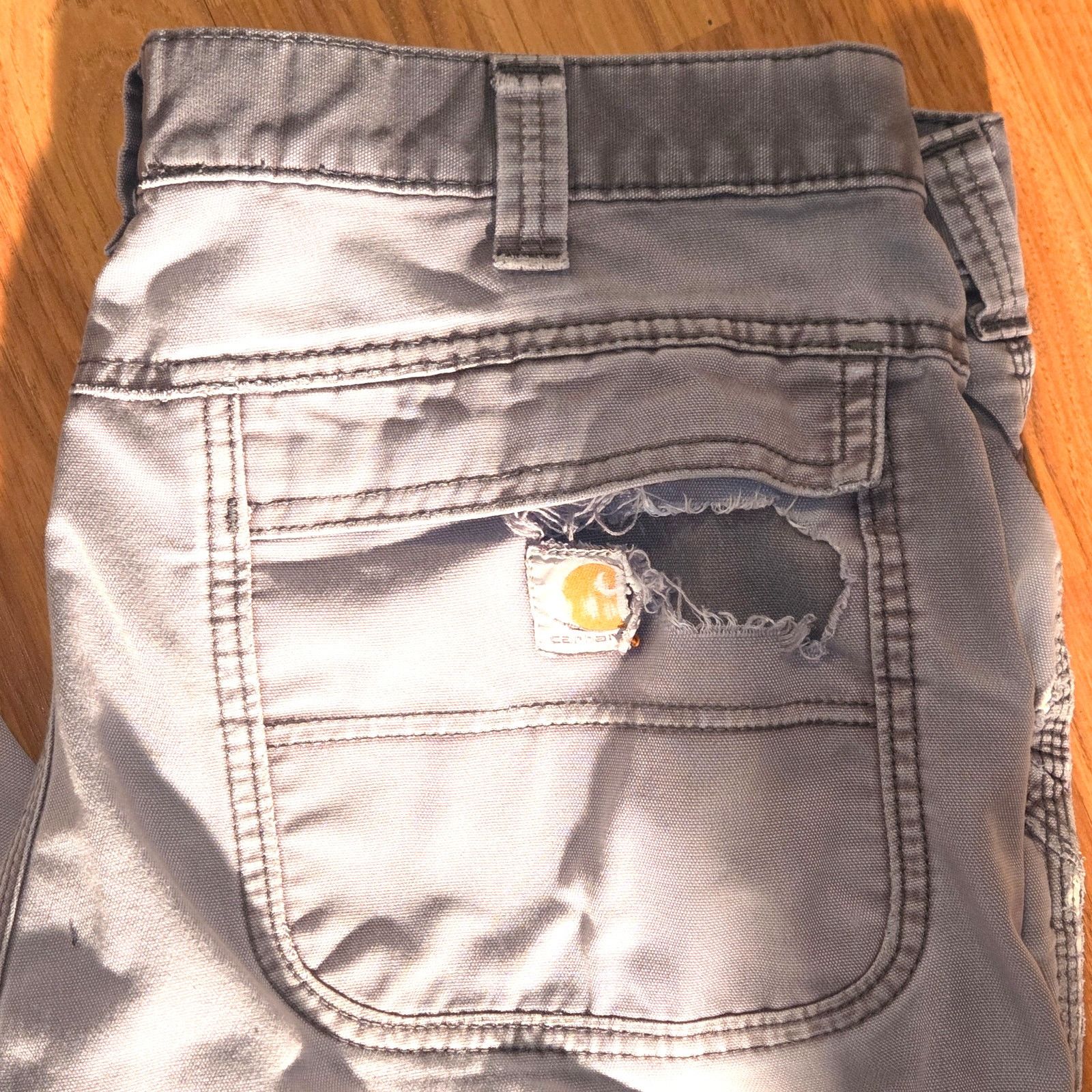 Carhartt Vintage Grey Carhartt Cargo Pants - Men's 38x36 Size US 38 / EU 54 - 5 Thumbnail