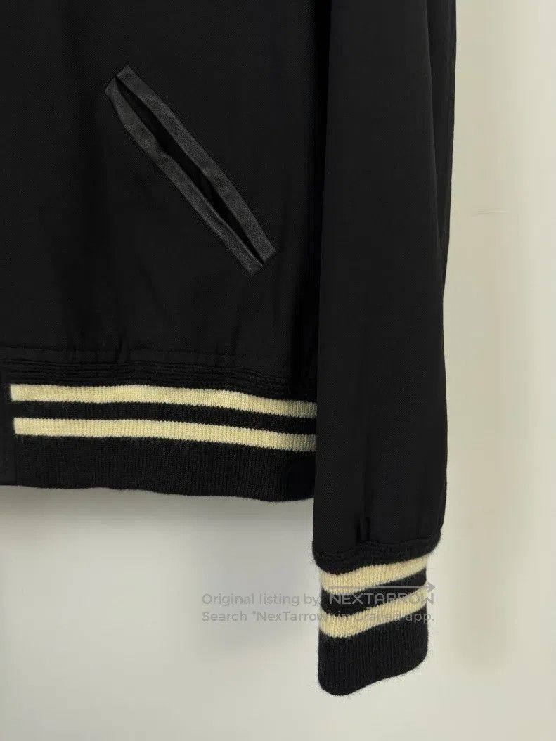 Saint Laurent Paris Saint Laurent Paris Black samurai leather baseball jacket Size US L / EU 52-54 / 3 - 4 Thumbnail