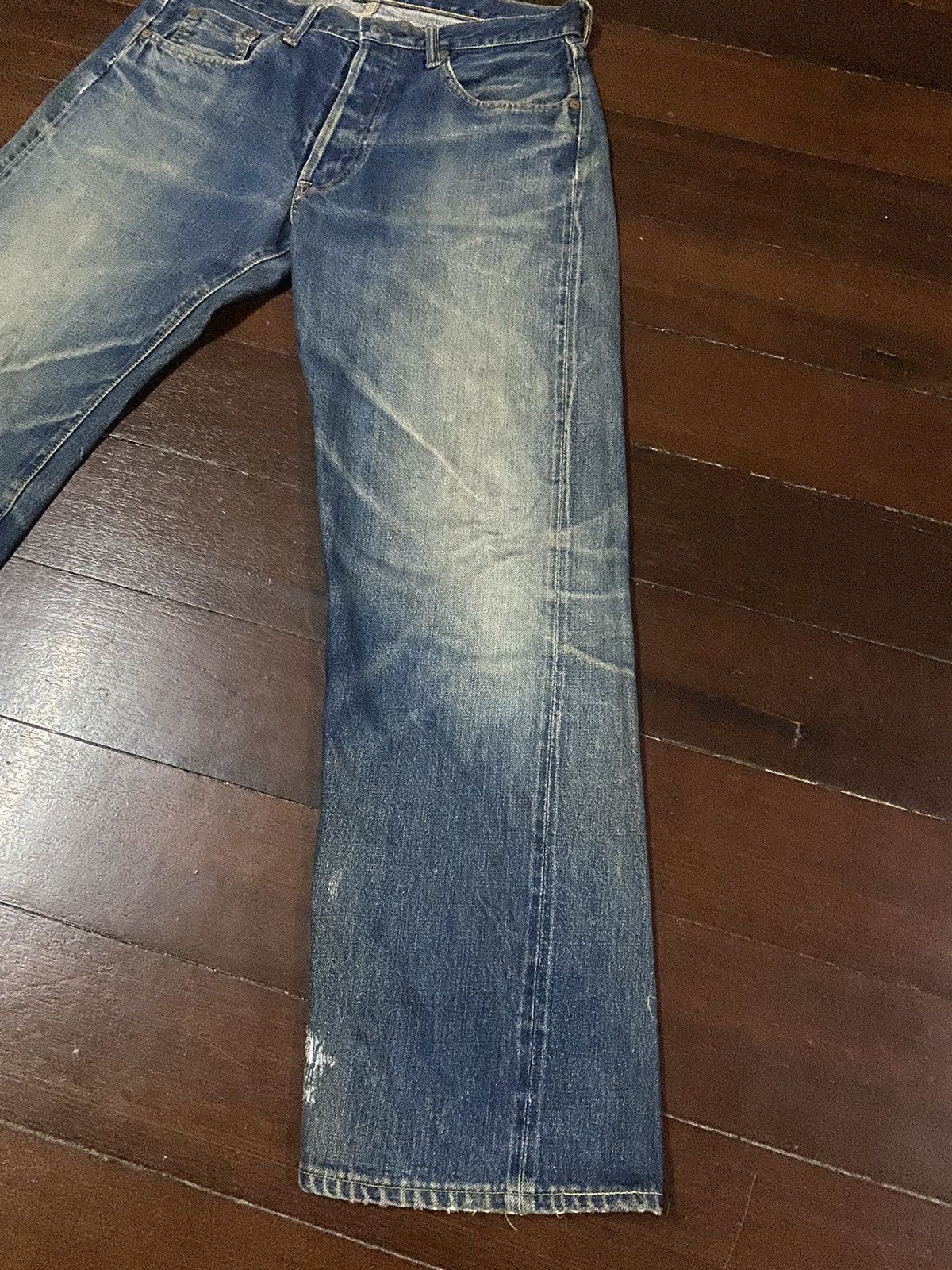 Japanese Brand VINTAGE Reworked Sewing Chop Overalls Selvedge rusty denim Size US 34 / EU 50 - 7 Thumbnail