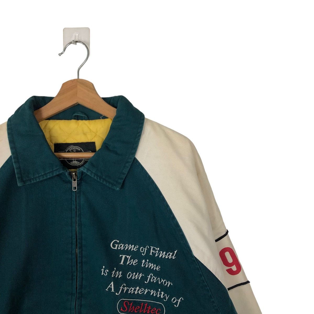 Japanese Brand VINTAGE VARSITY JACKET SHELL TEC BIG LOGO SPELL OUT Size US M / EU 48-50 / 2 - 5 Thumbnail